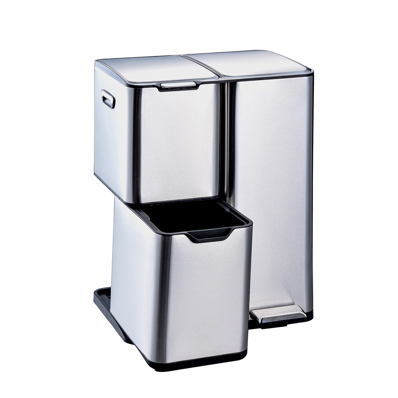 HTI-Living M&uuml;lltrennsystem Jannik 60 Liter Silber - Bild 1