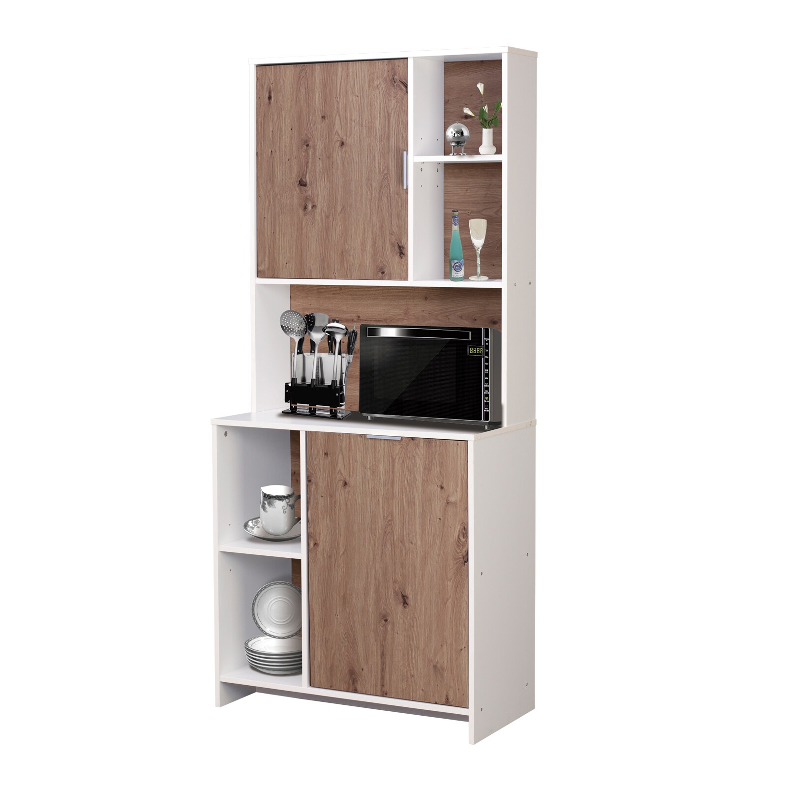 HTI-Living Küchenschrank Malin Weiß Artisaneiche