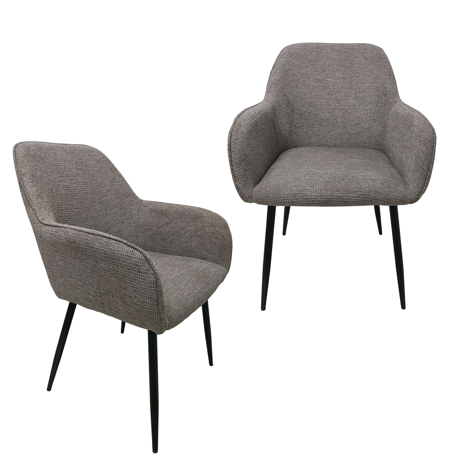 HTI-Living Stuhl Albany Waffle Hellbraun 2er-Set - Bild 1