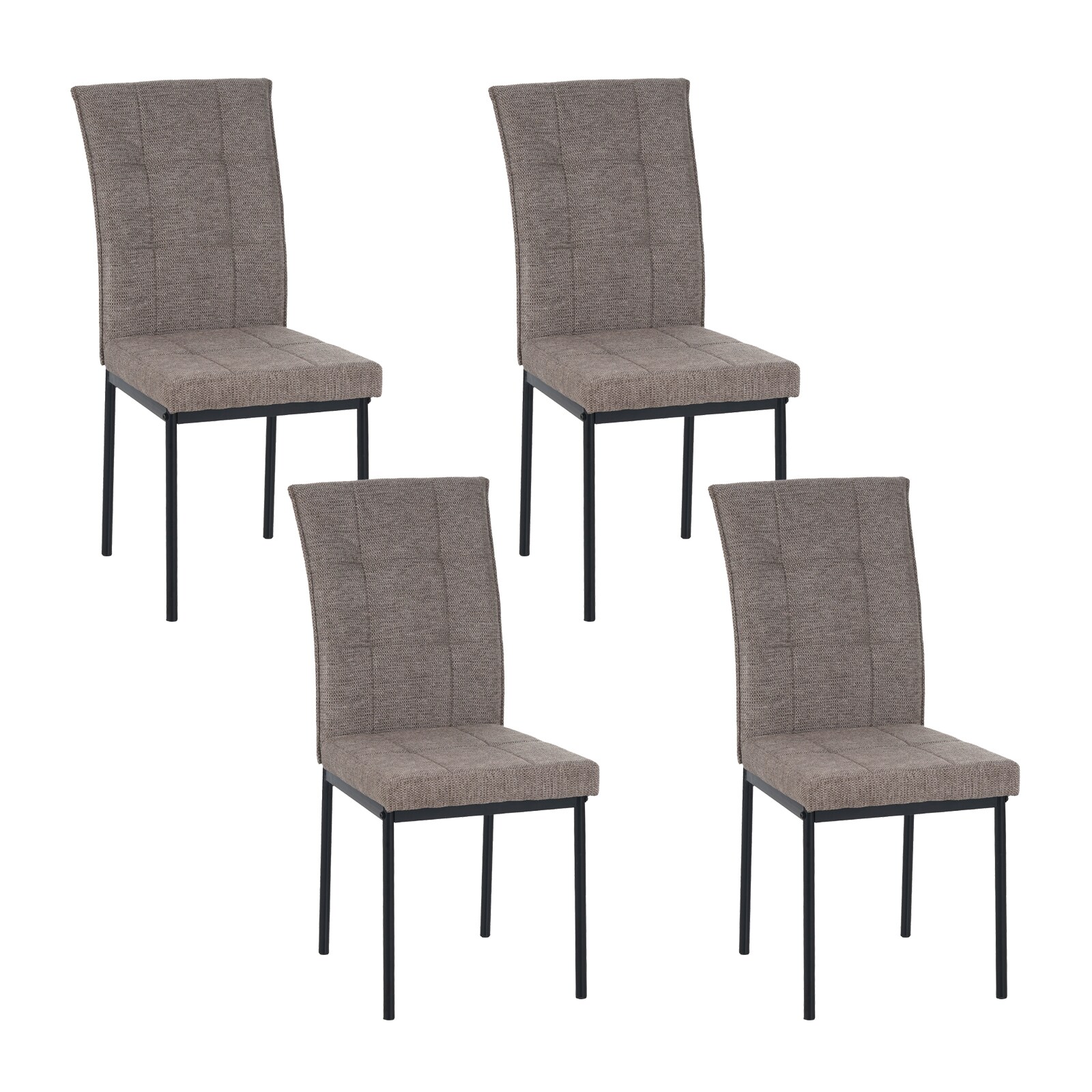 HTI-Living Stuhl Matthew Hellbraun 4er-Set