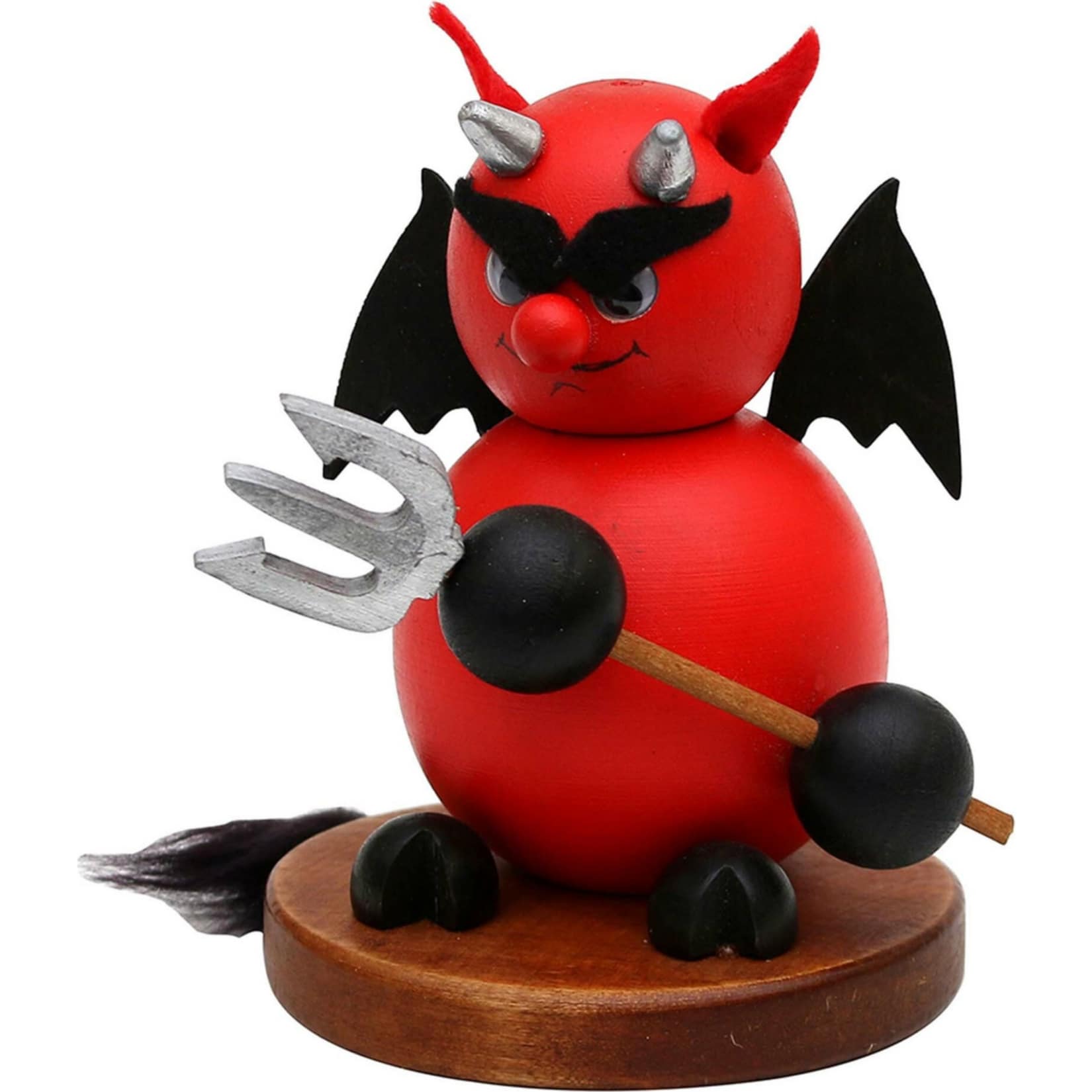 SIGRO Holz R&auml;ucherfigur Teufel - Bild 1