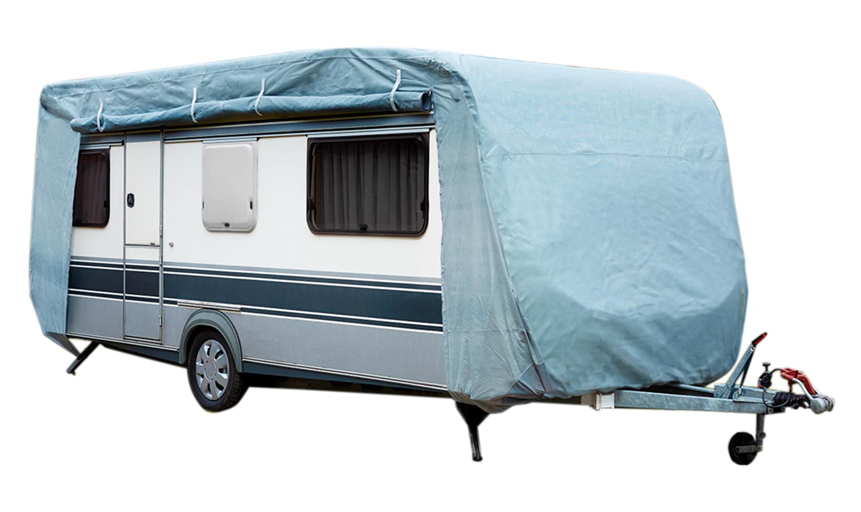 GreenYard Abdeckplane f&uuml;r Wohnwagen oder Wohnmobile Gr&ouml;&szlig;e M 550 x 250 x 220 cm - Bild 1