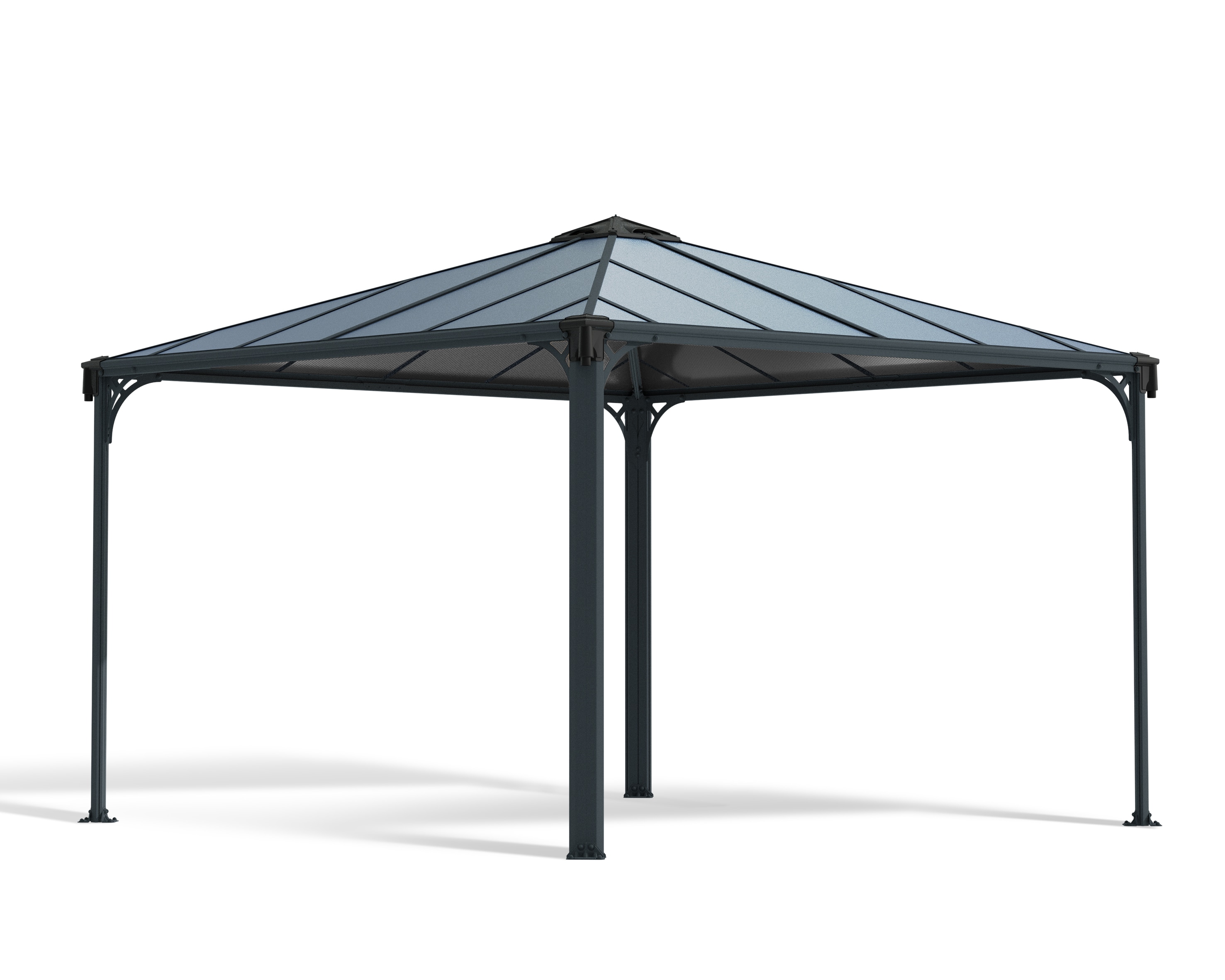 Canopia Palermo Aluminium-Pavillon 3,6 x 3,6 m Grau - Bild 1
