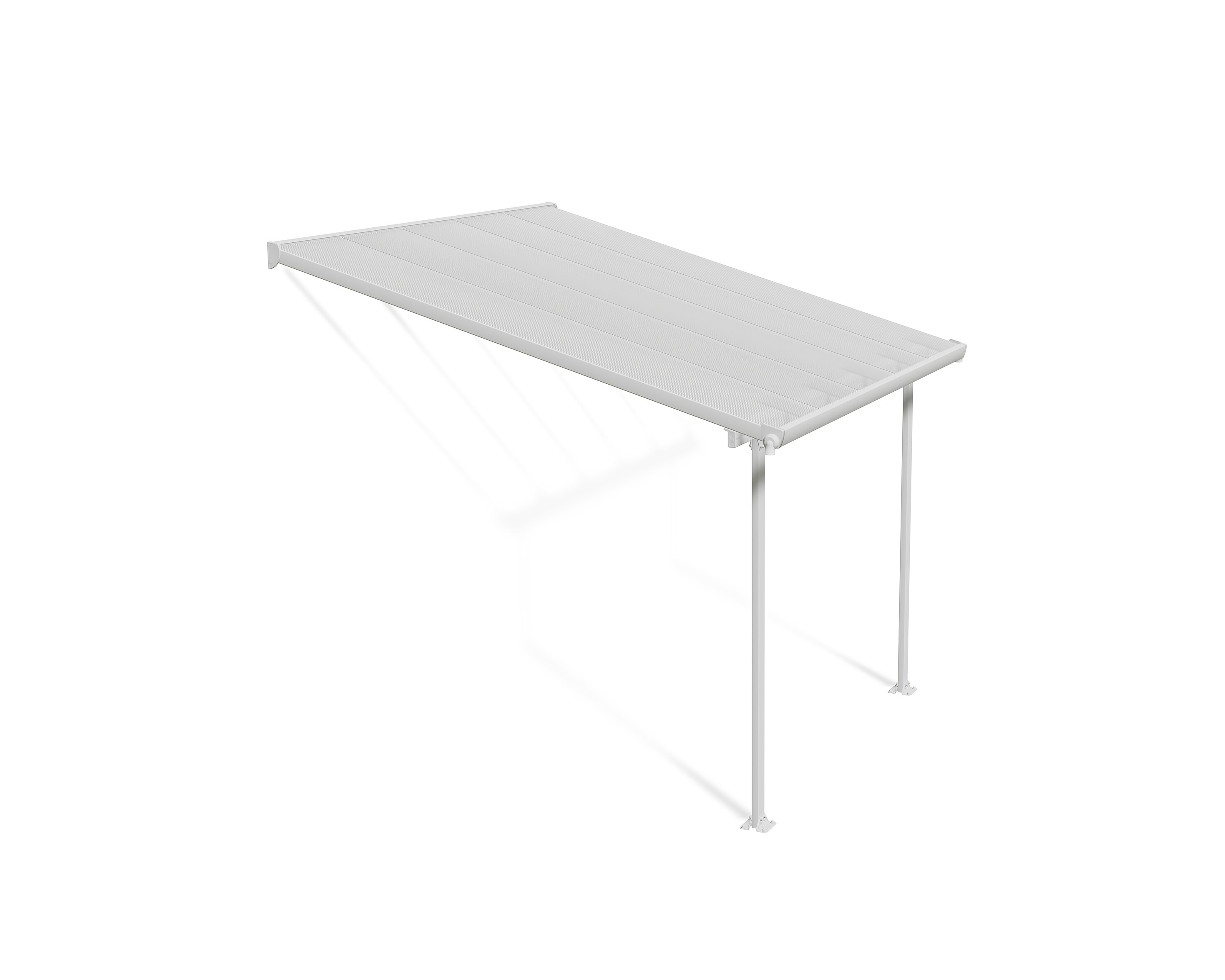 Palram Canopia Feria Terrassen&uuml;berdachung wei&szlig; 305x298x260-305 in cm (LxBxH) - Bild 1