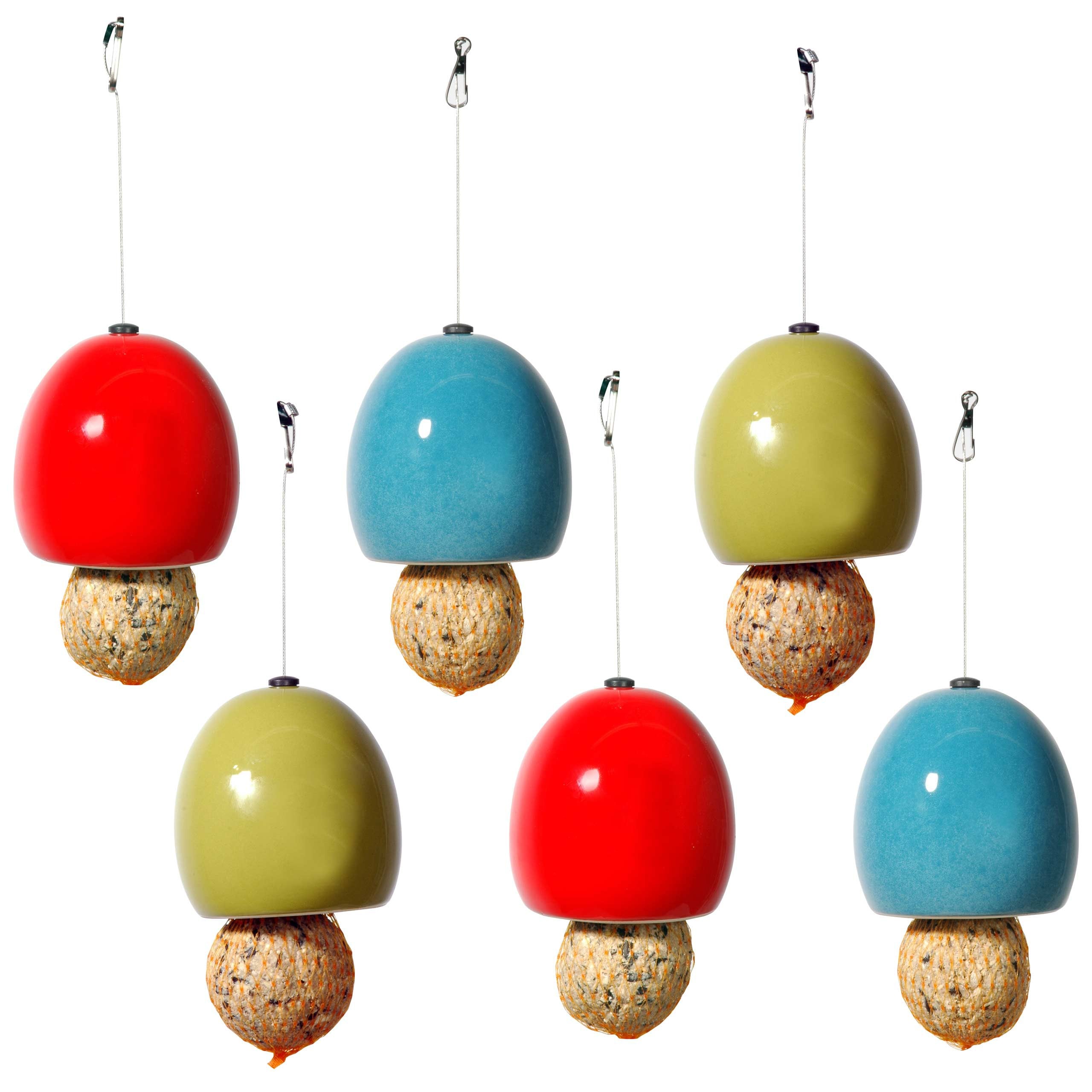 Luxus-Vogelhaus Keramik-Futterspender "Kn&ouml;del" - Bild 1