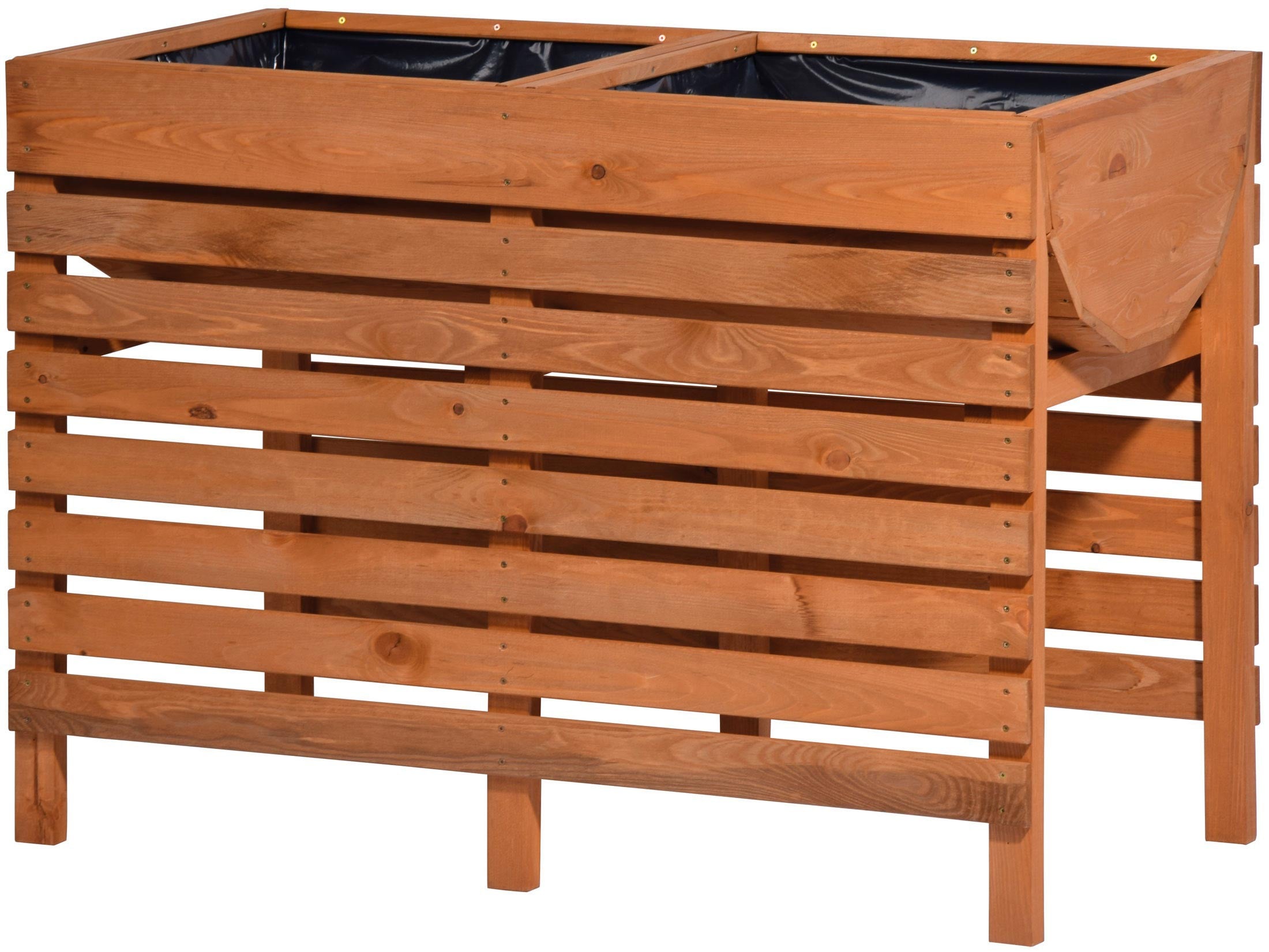 dobar Hochbeet inkl. Pflanzfolie, braun, Gr.XL - Bild 1