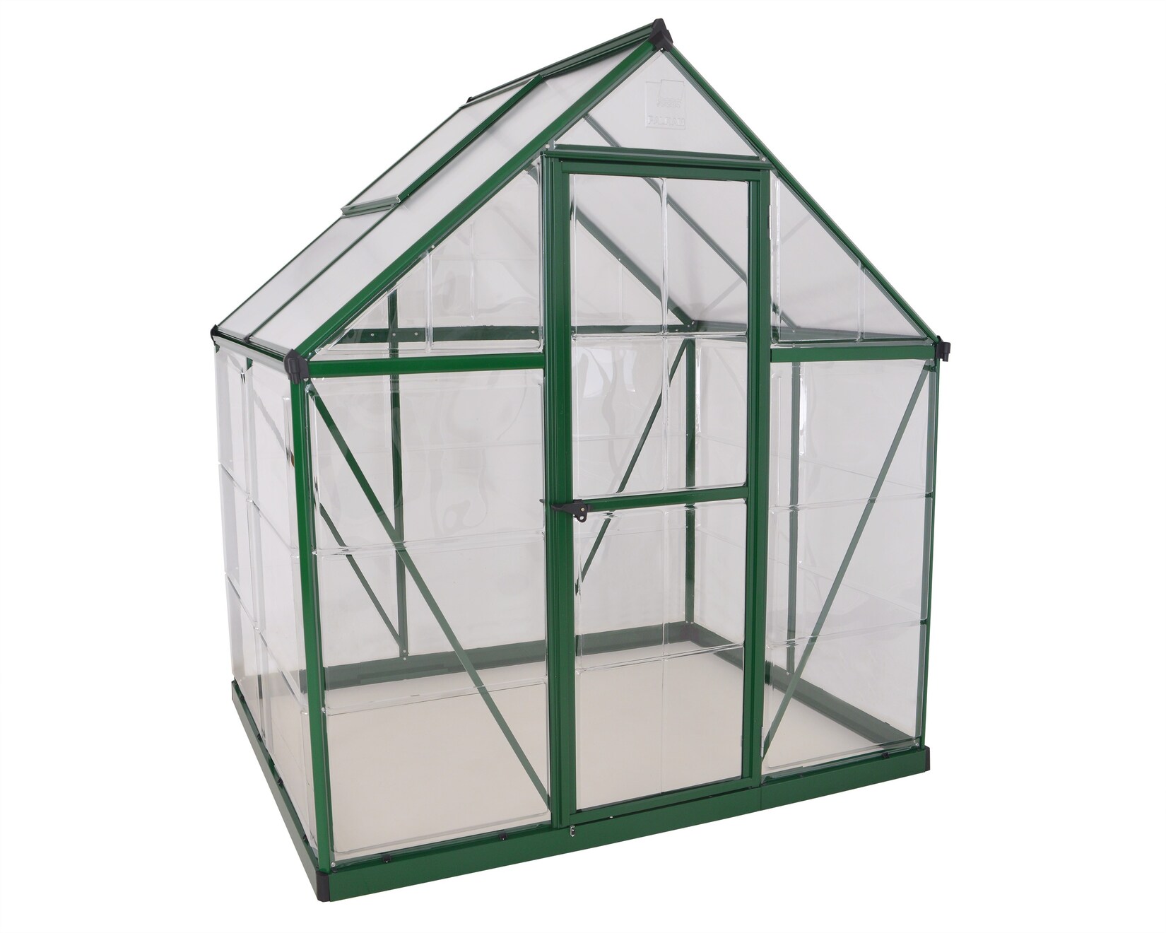 Palram - Canopia Hybrid Gewächshaus, grün, Seitenwände in cm 130x185x209 (LxBxH)