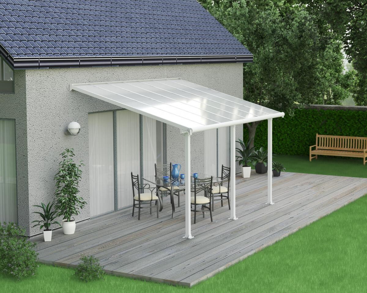 Palram - Canopia Olympia Terrassen&uuml;berdachung wei&szlig; B 425 x H 210/305 cm x T 295 cm - Bild 1