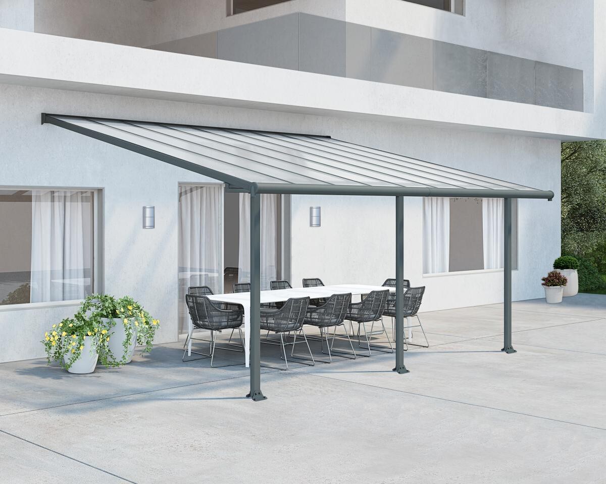 Palram - Canopia Olympia Terrassenüberdachung anthrazit B 546 x H 305 x T 295 cm