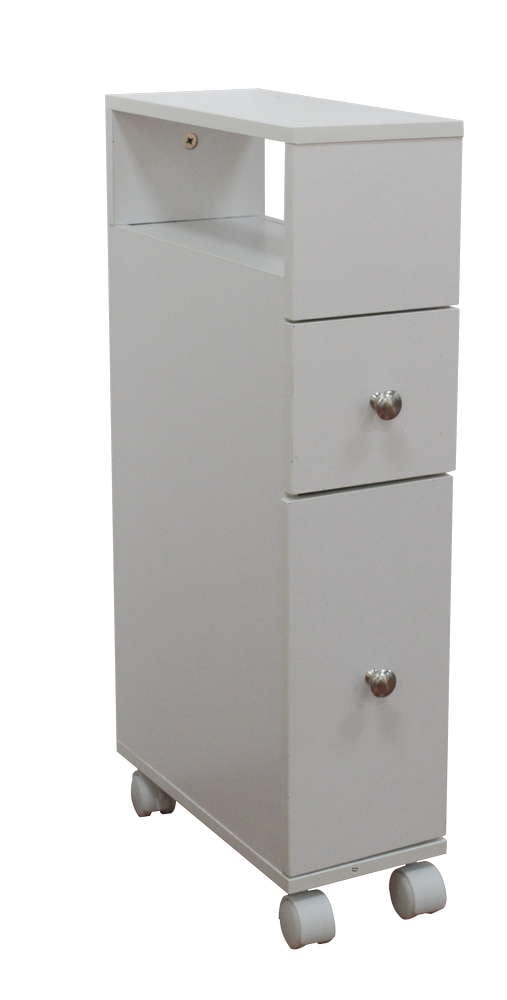 HappyHome Badschrank mit Rollen HBS01-WEI&szlig; - Bild 1