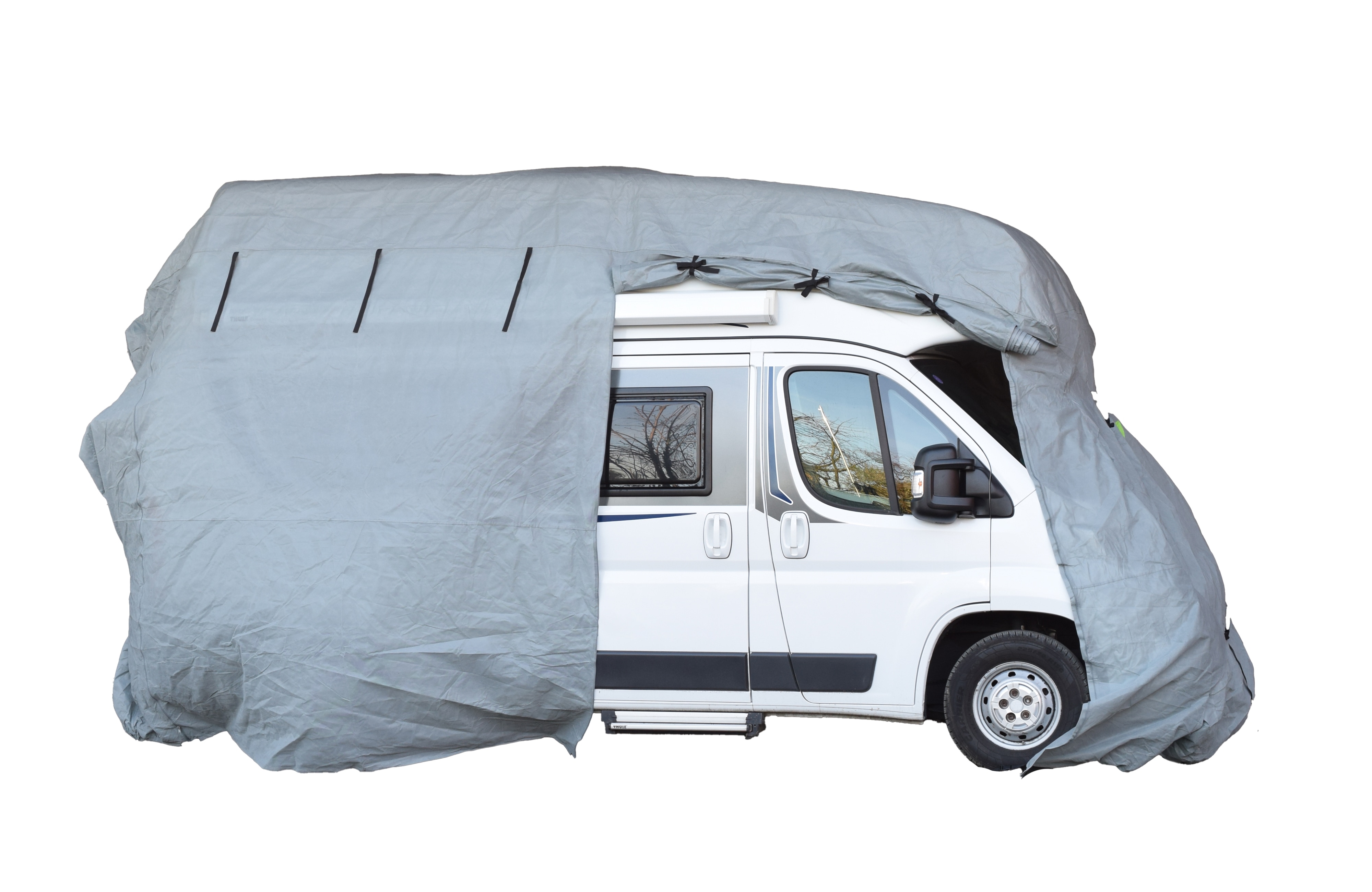 GreenYard Wohnmobil Schutzh&uuml;lle Gr&ouml;&szlig;e L 730 x 235 x 275 cm Schutzhaube Ganzgarage Garage Abdeckplane Campingmobil - Bild 1