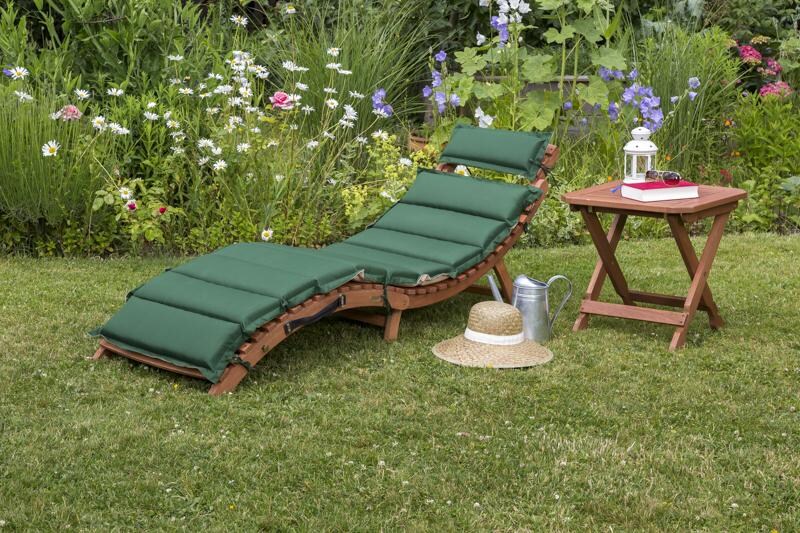 Merxx 3tlg. Ipanema Liegen Set grün/beige | 04033662993430