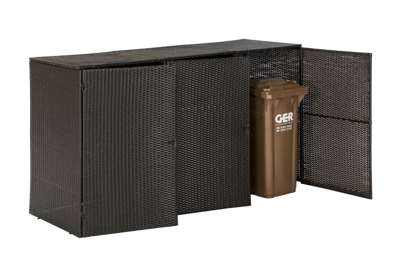 Merxx M&uuml;lltonnenabdeckung, gro&szlig;, 3er - Bild 1