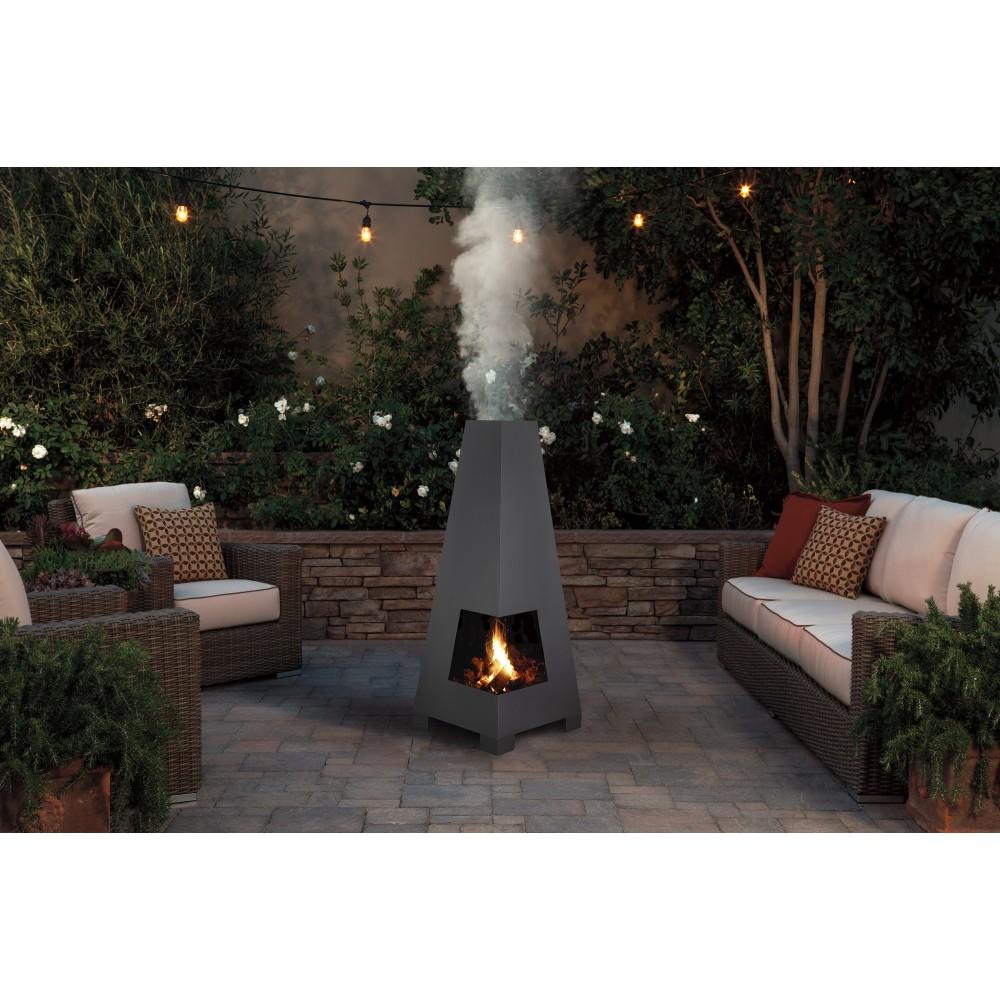FEWUR Pyramiden-Terrassenofen f&uuml;r den Garten 50 x 50 x 115 cm - Bild 1
