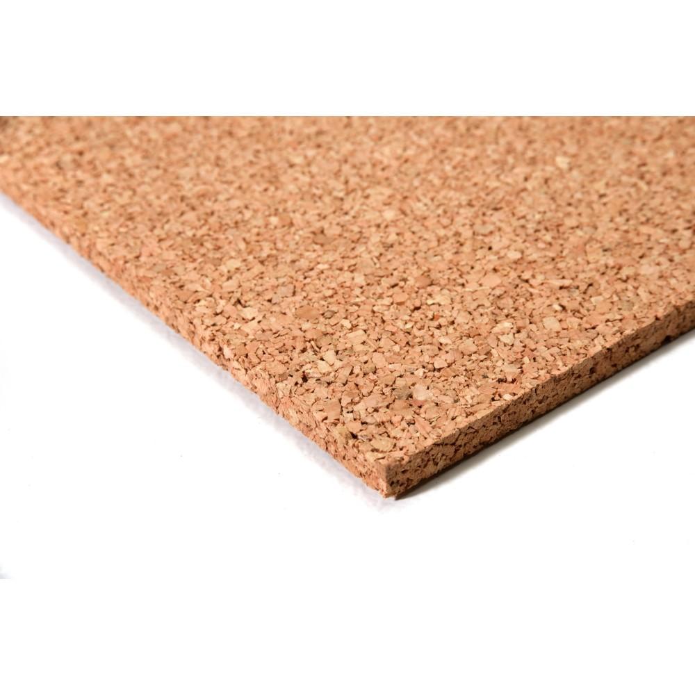 acerto® Pinnwand Korkplatte 50 x 100 cm - 10 mm stark