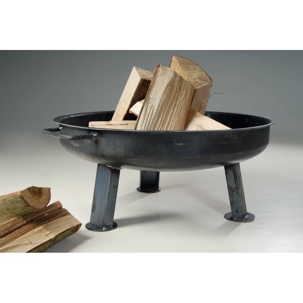 acerto&reg; Massive Feuerschale 80 cm + 5 Stk Kaminholz - Bild 1