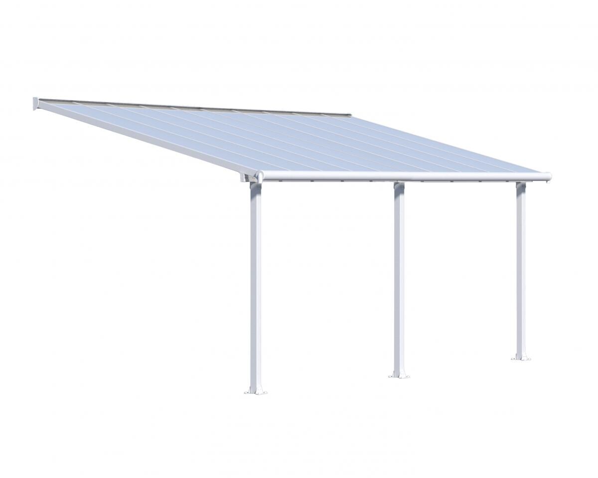 Palram - Canopia Olympia Terrassenüberdachung weiß 619x295x305cm