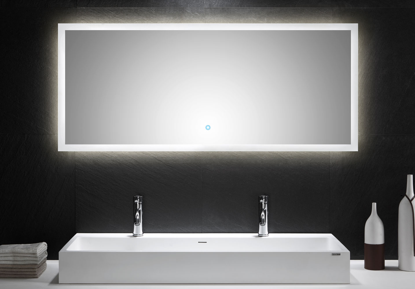 Posseik LED Spiegel 140x60 cm mit Touch Bedienung - Bild 1