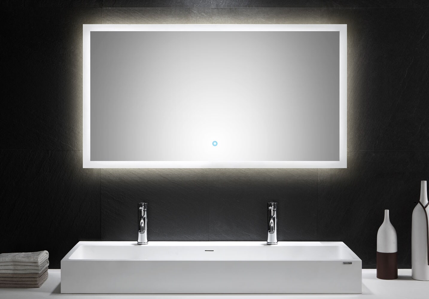 Posseik LED Spiegel 120×65 cm mit Touch Bedienung | 04251461500189