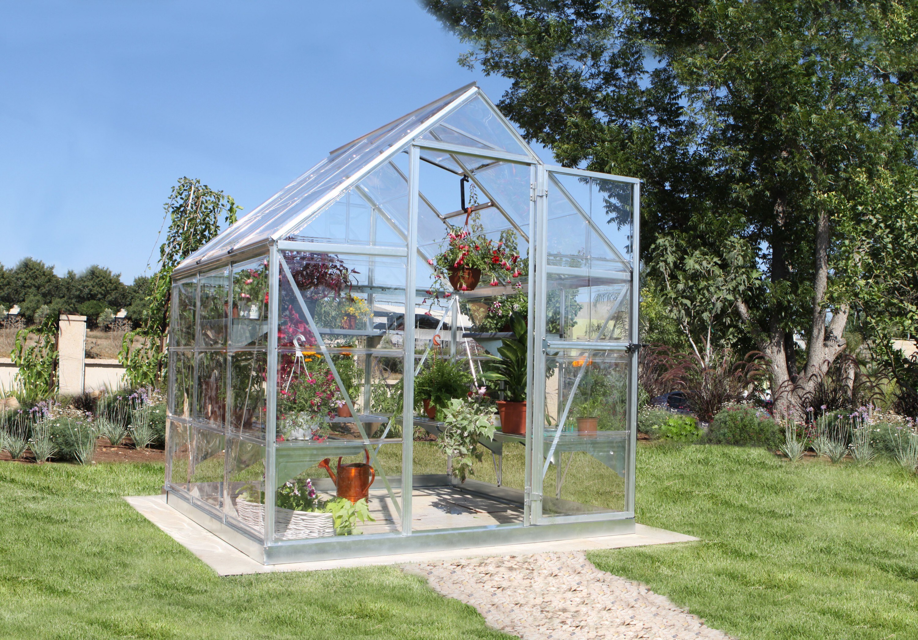 Palram - Canopia | Harmony 1.9 x 1.9 Gew&auml;chshaus, silber, klar - Bild 1