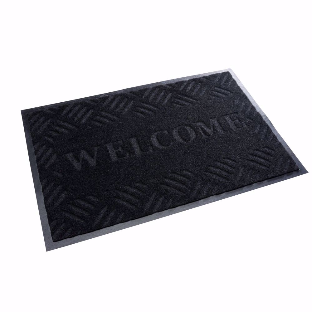 acerto&reg; Schmutzfangmatte WELCOME schwarz 40x60cm - Bild 1