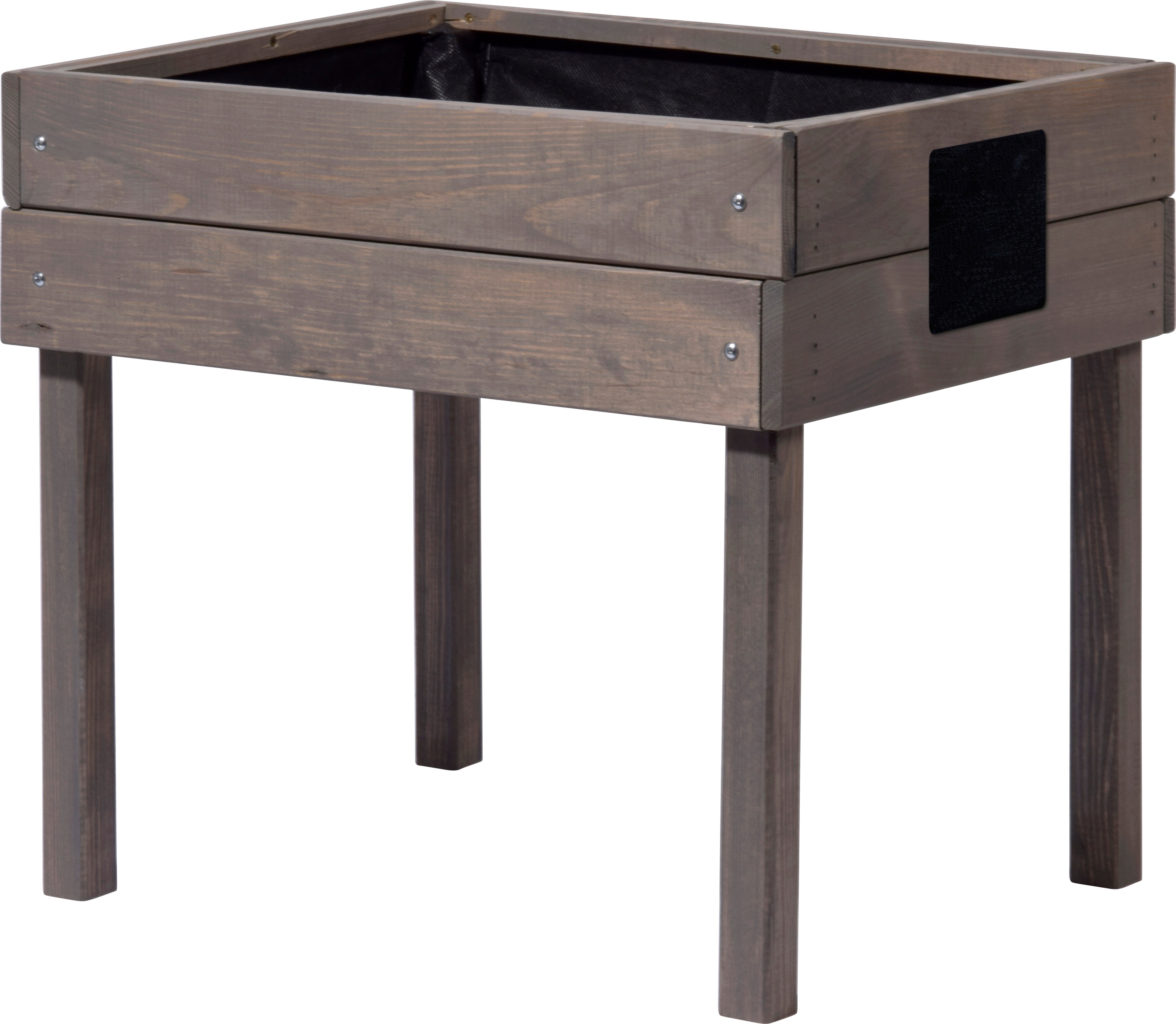 dobar Kleines Kinderhochbeet mit Kreidetafel grau - Bild 1