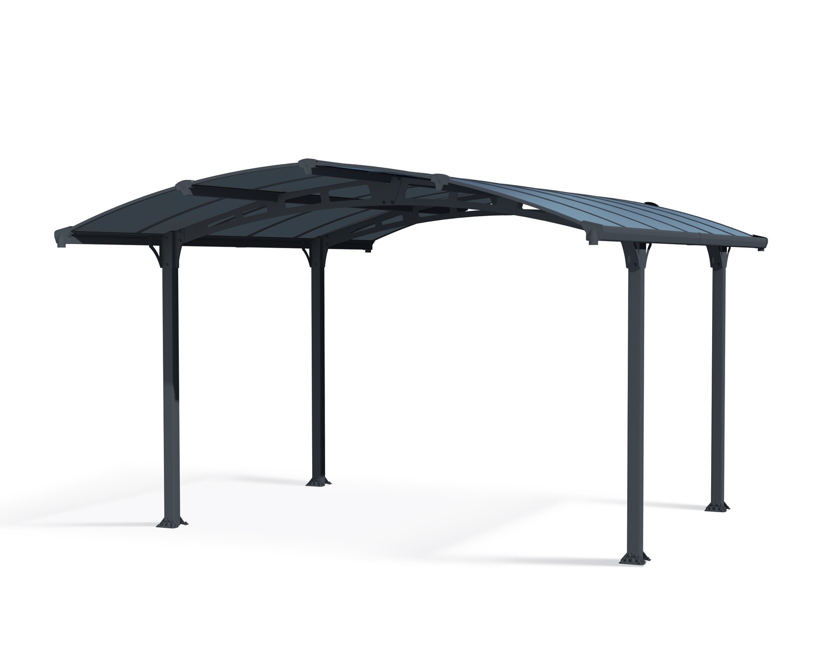 Canopia Arcadia Carport aus Aluminium 3,6 x 4,4 m grau | 07290108138634