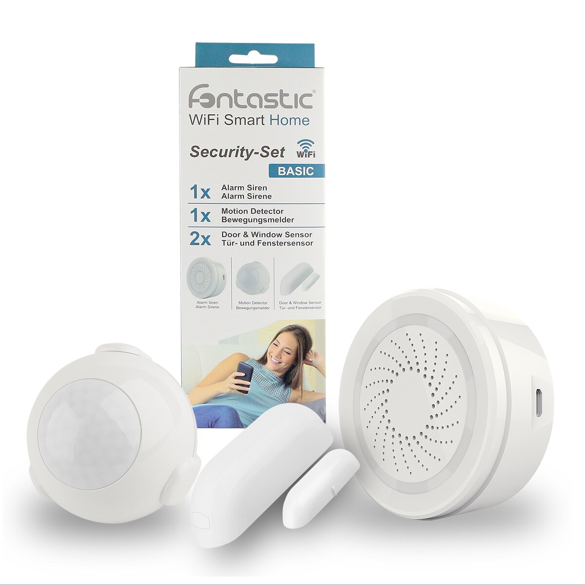 Fontastic Smart Home WiFi Sicherheits Set „Basic“ | 04024559254406