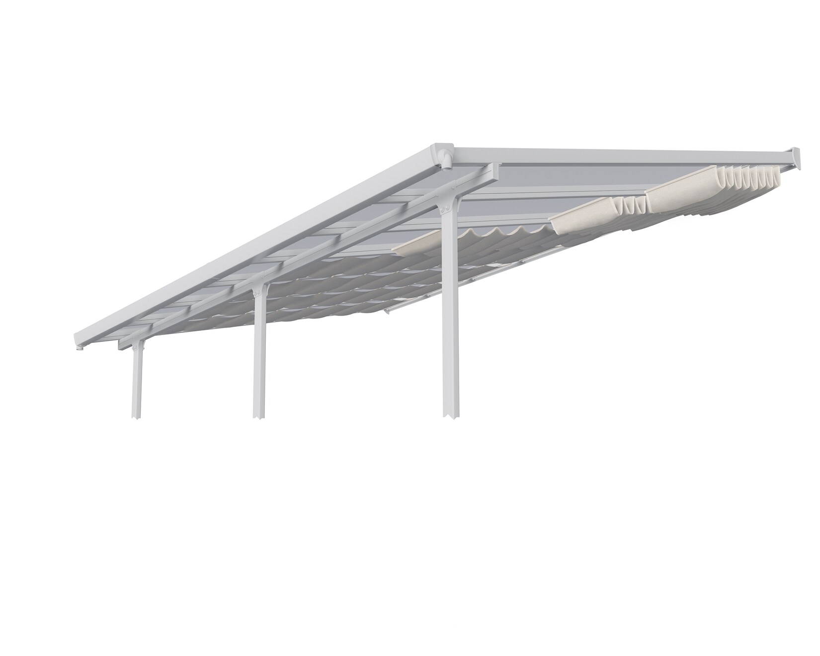 Palram – Canopia   Beschattung, Sonnensegel für 3×9.2 Terrassenüberdachung, weiß | 07290108602067