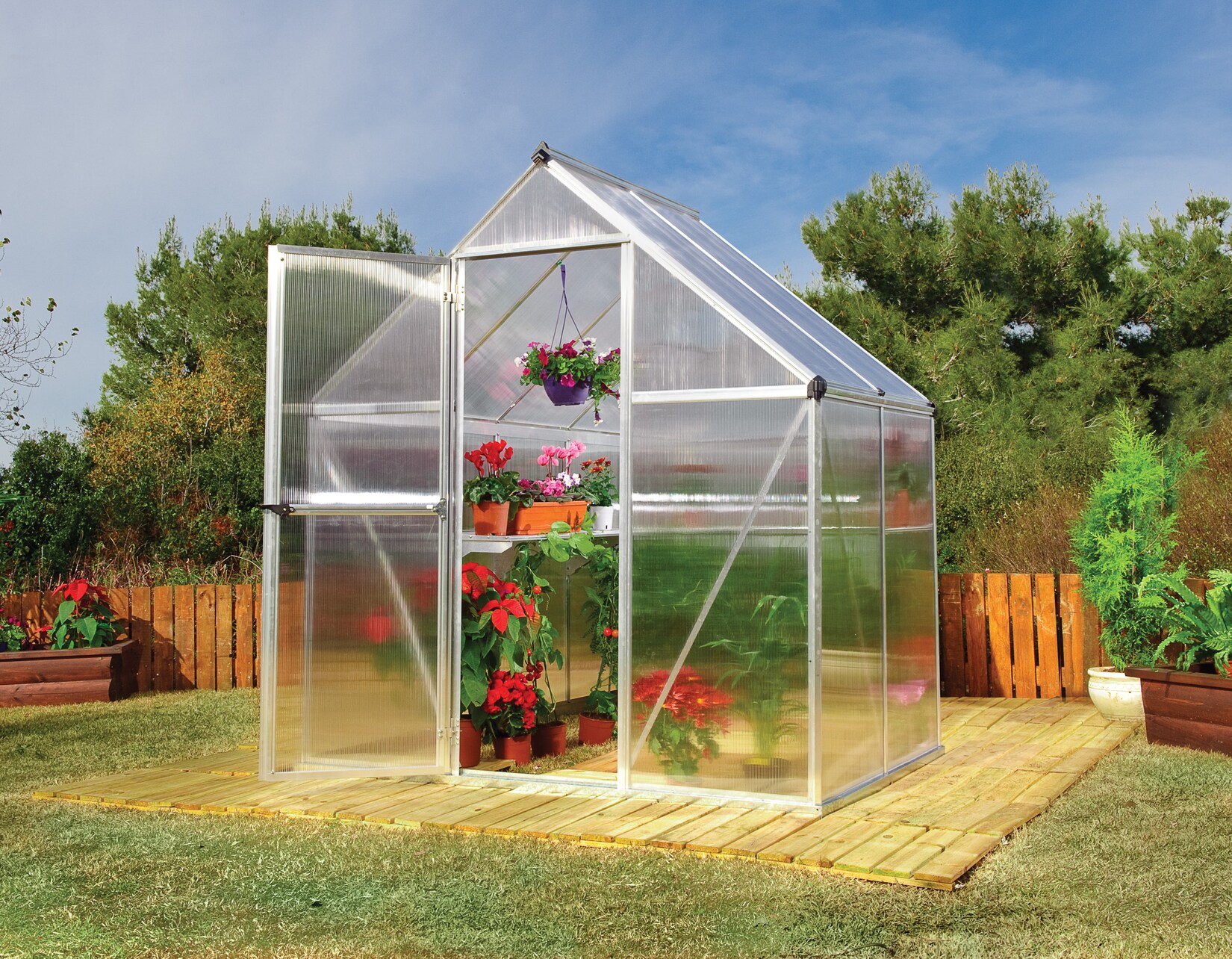 Serre de jardin 2. 3m² argent - palram - 701636