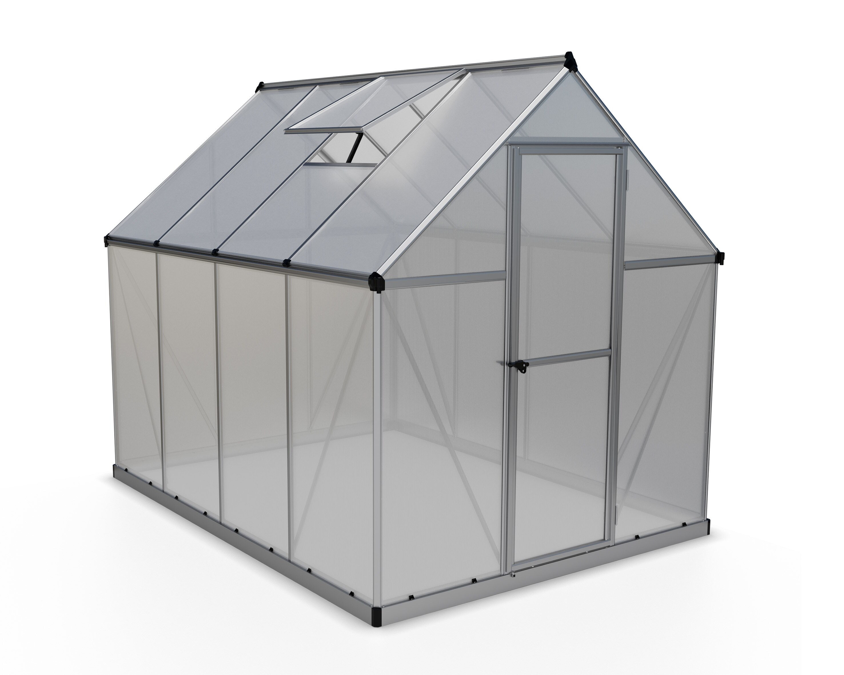 Palram - Canopia | Mythos 2.5x1.9 Gew&auml;chshaus, silber, Stegplatten - Bild 1