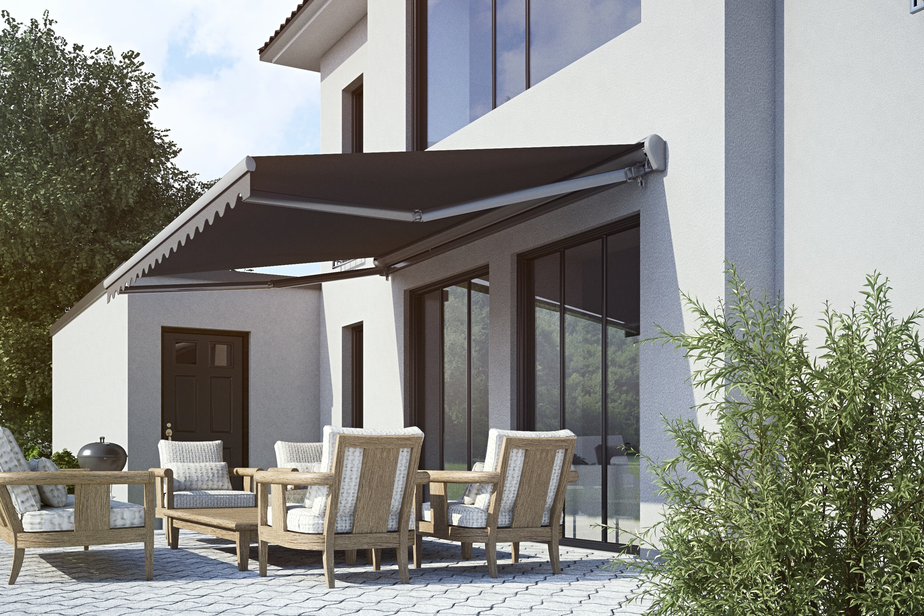 Spettmann Halbkassette SUN LED anthrazit 500x300 cm granite rechts - Bild 1