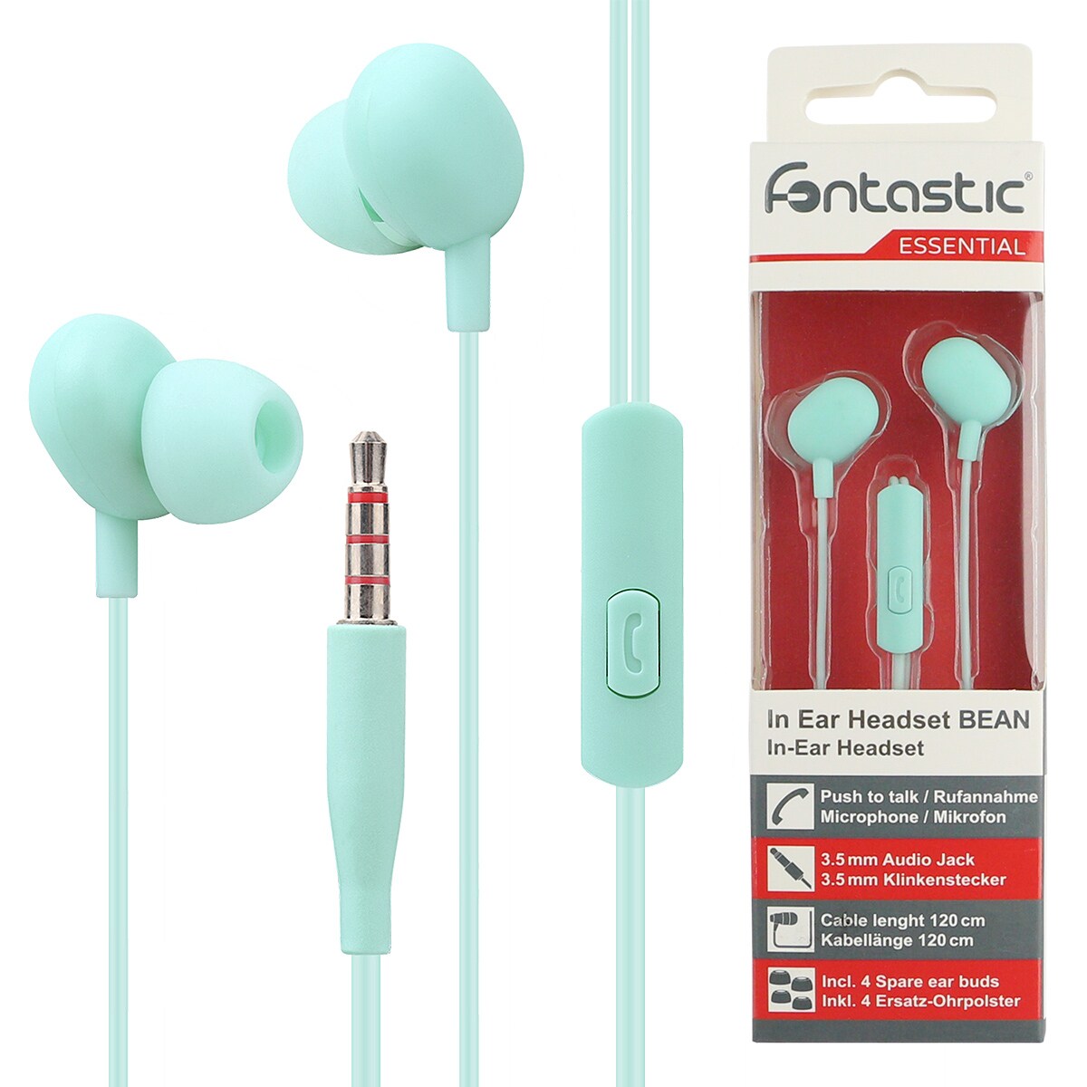 Fontastic In-Ear Headset "Beans" mintfarben - Bild 1