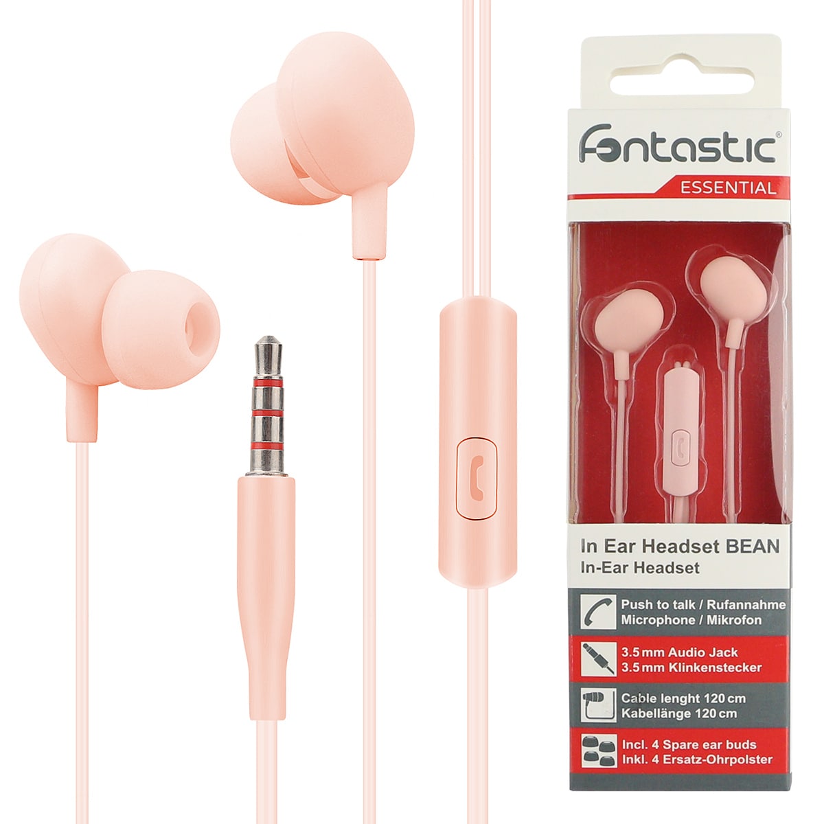 Fontastic In Ear Headset "Beans" apricotfarben - Bild 1