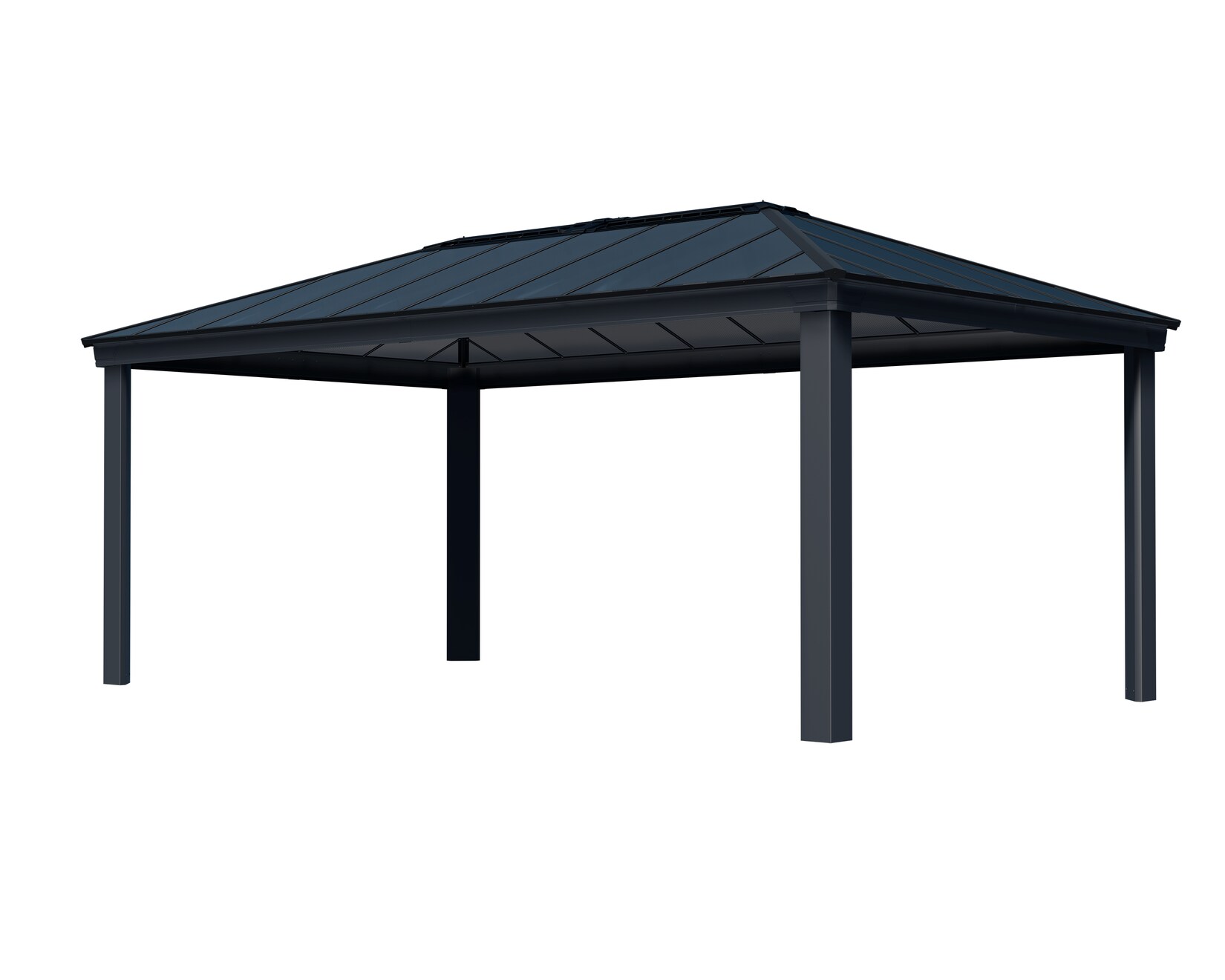 Palram - Canopia Dallas 4.3 X 6.1 Gartenpavillon, anthrazit