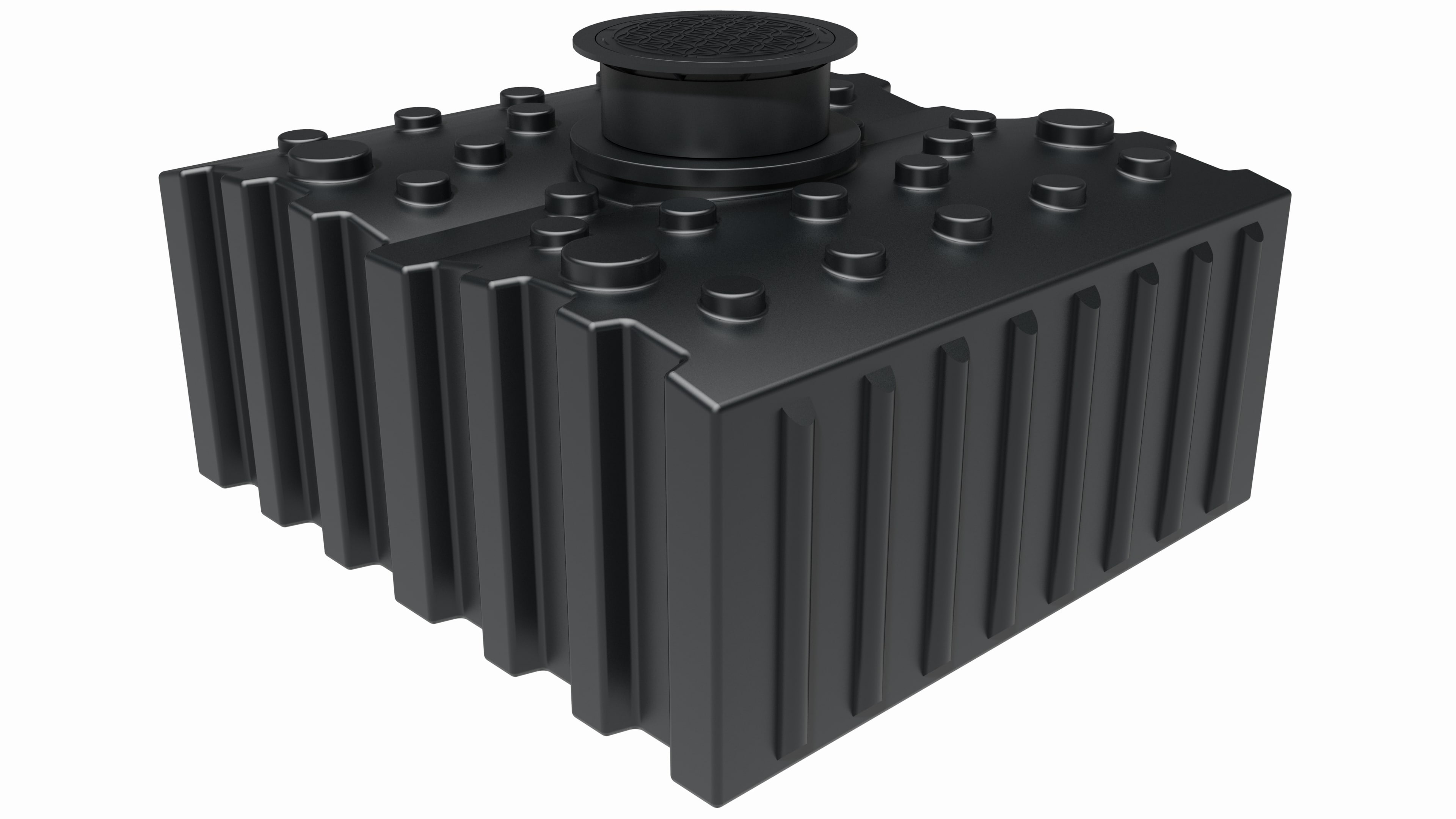 GreenLife Regenwasser-Flachtank 5.000 l mit Ausgleichsdom und begehbarer Abdeckung - Bild 1