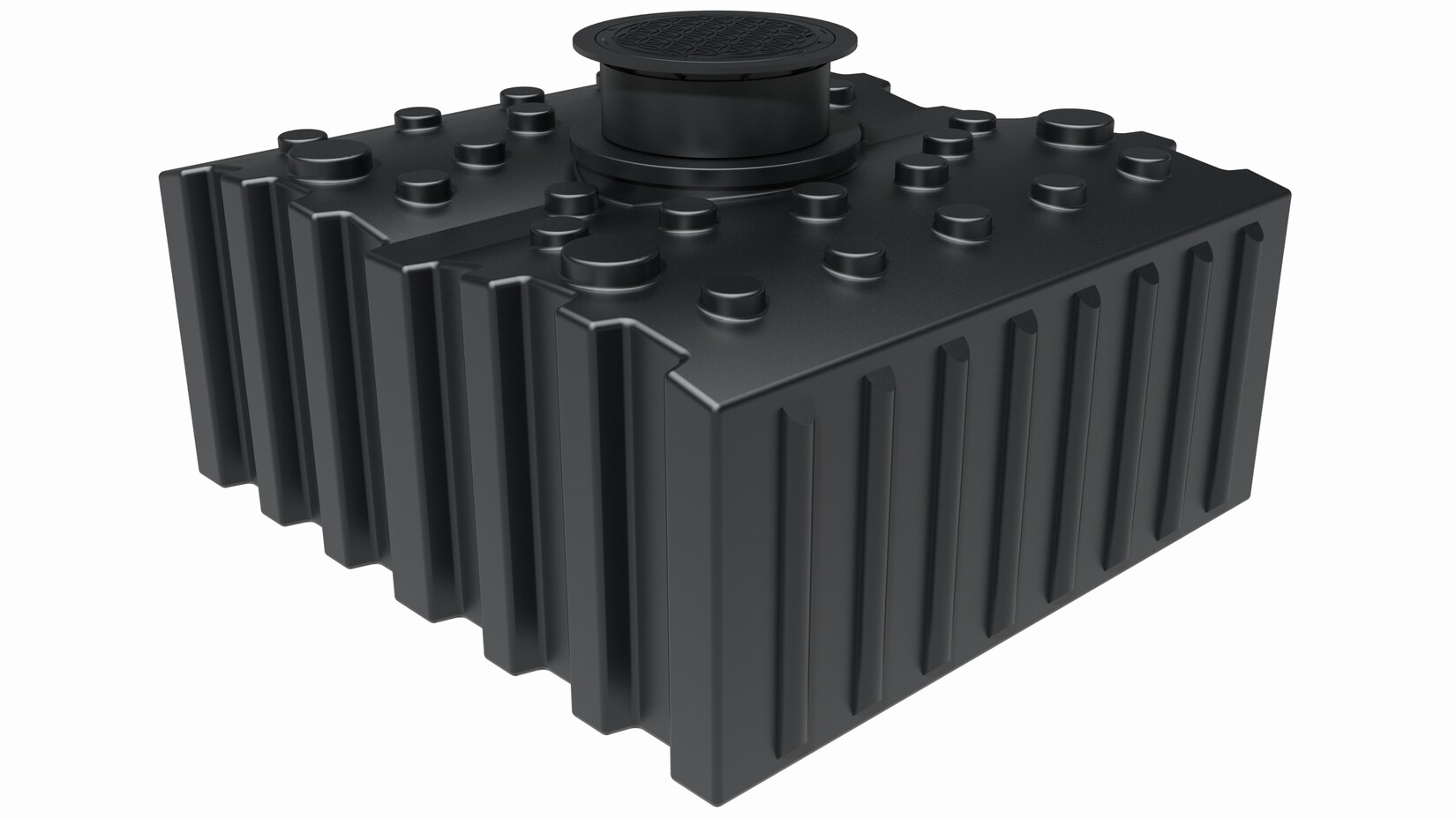 GreenLife Regenwasser-Flachtank 5.000 l mit Ausgleichsdom und begehbarer Abdeckung | 04064126000340