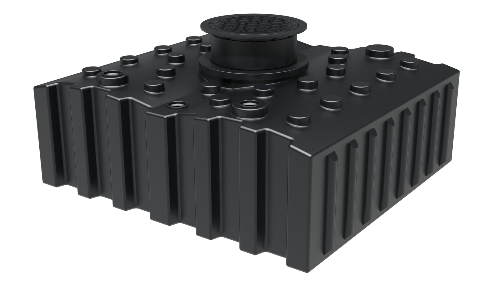 GreenLife Regenwasser-Flachtank 4.000 l mit Ausgleichsdom und begehbarer Abdeckung | 04064126000326