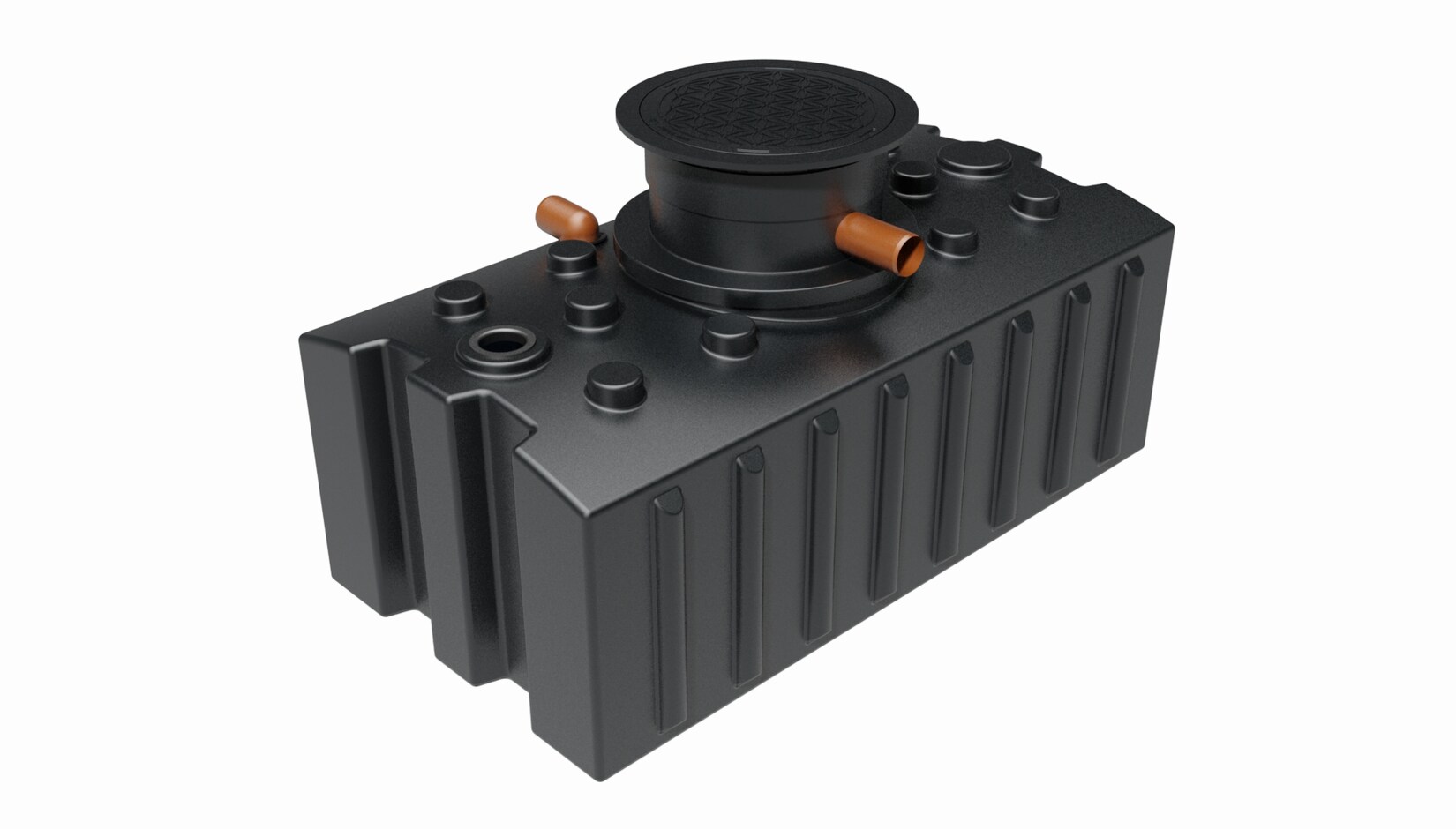 GreenLife Regenwasser-Flachtank 2.000 l mit Biovitor Abwassertank Bodentank | 04064126000319