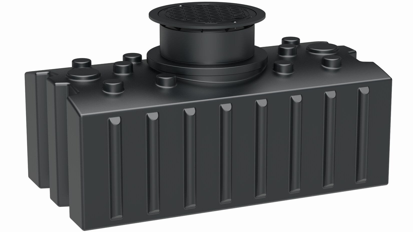 GreenLife Regenwasser-Flachtank 2.000 l mit Ausgleichsdom und begehbarer Abdeckung | 04064126000302