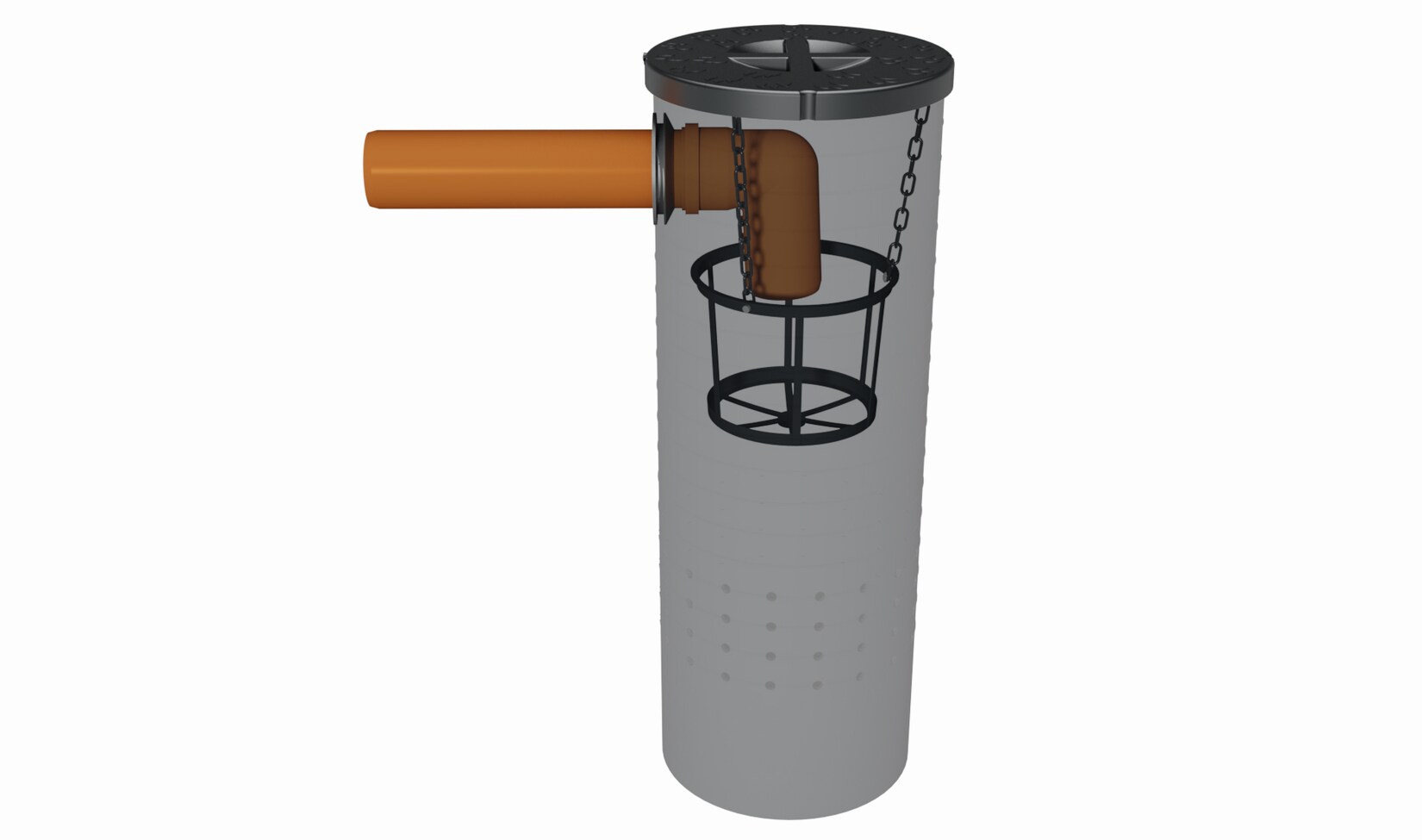 GreenLife Sickerschacht 140 l Gartenentwässerung Wassertank mit Sieb | 04400008116561