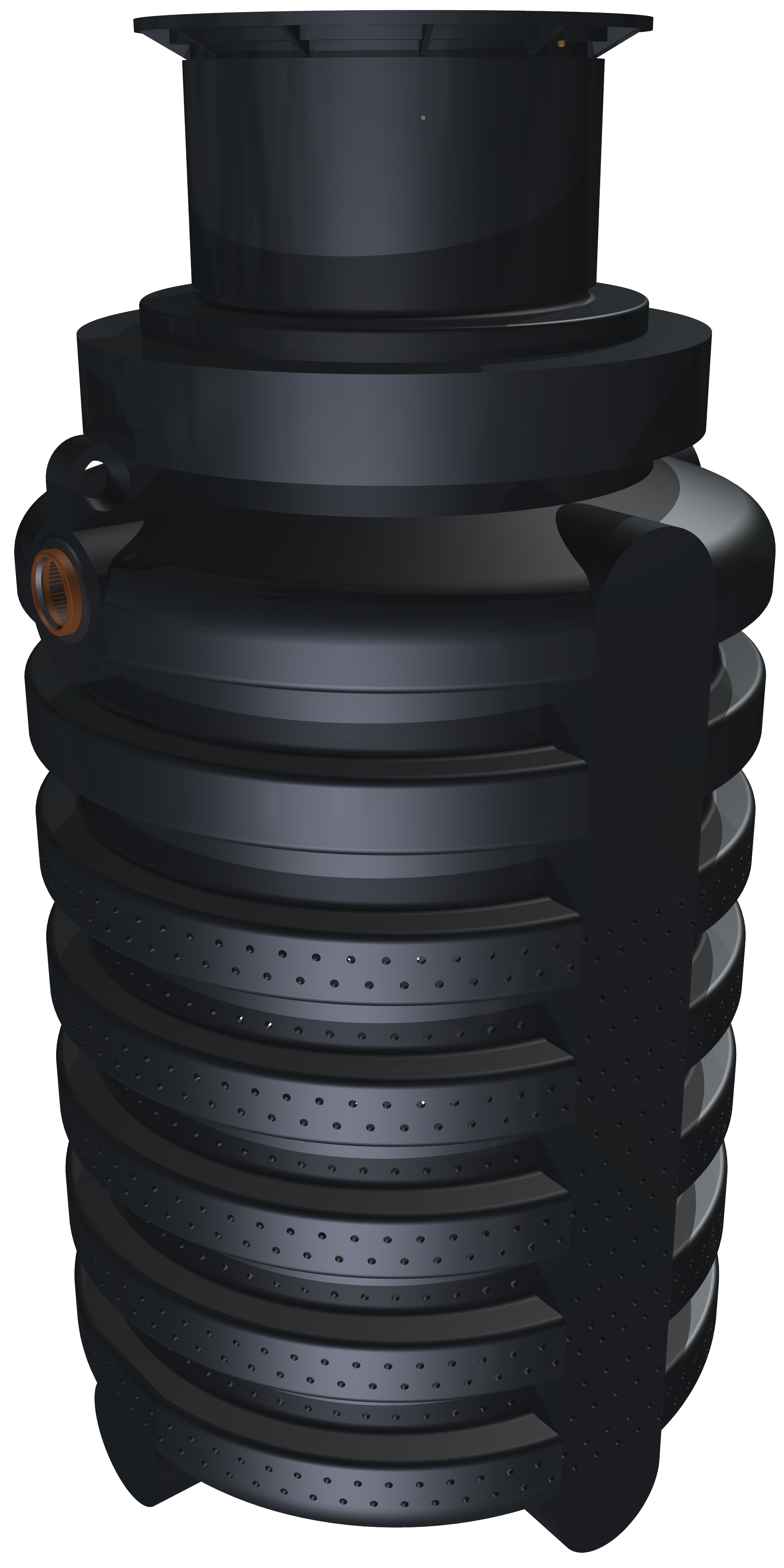 GreenLife Sickerschacht 2.000 l Gartenentw&auml;sserung Wassertank mit Sieb - Bild 1