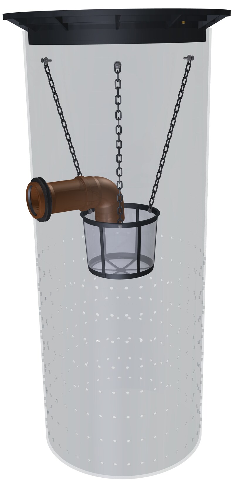 GreenLife Sickerschacht 500 l Gartenentwässerung Regenwassertank mit Sieb | 04400008116578