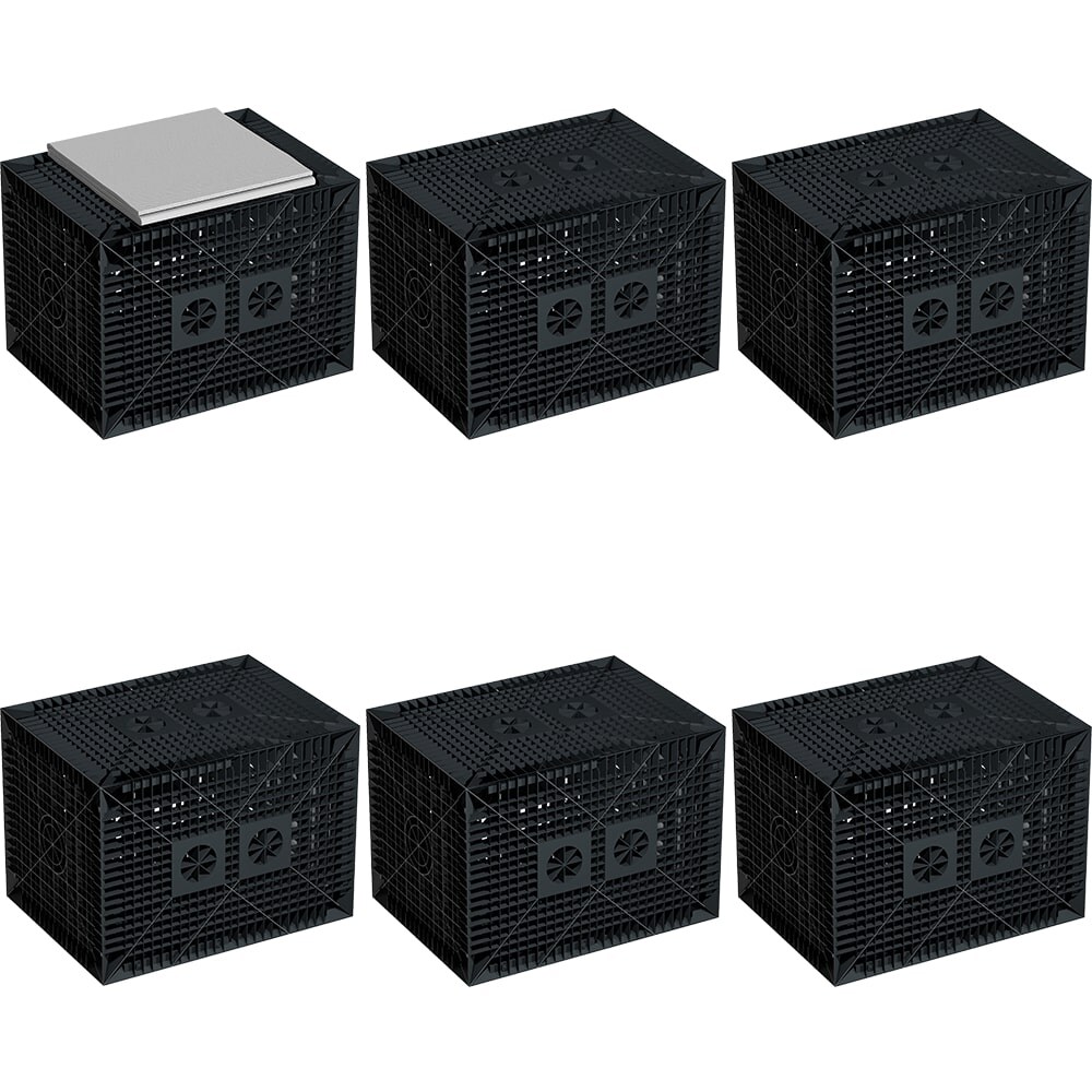 GreenLife Erweiterungsset Versickerung 1.680 l Sickerquader Gartenentwässerung | 04064126001521