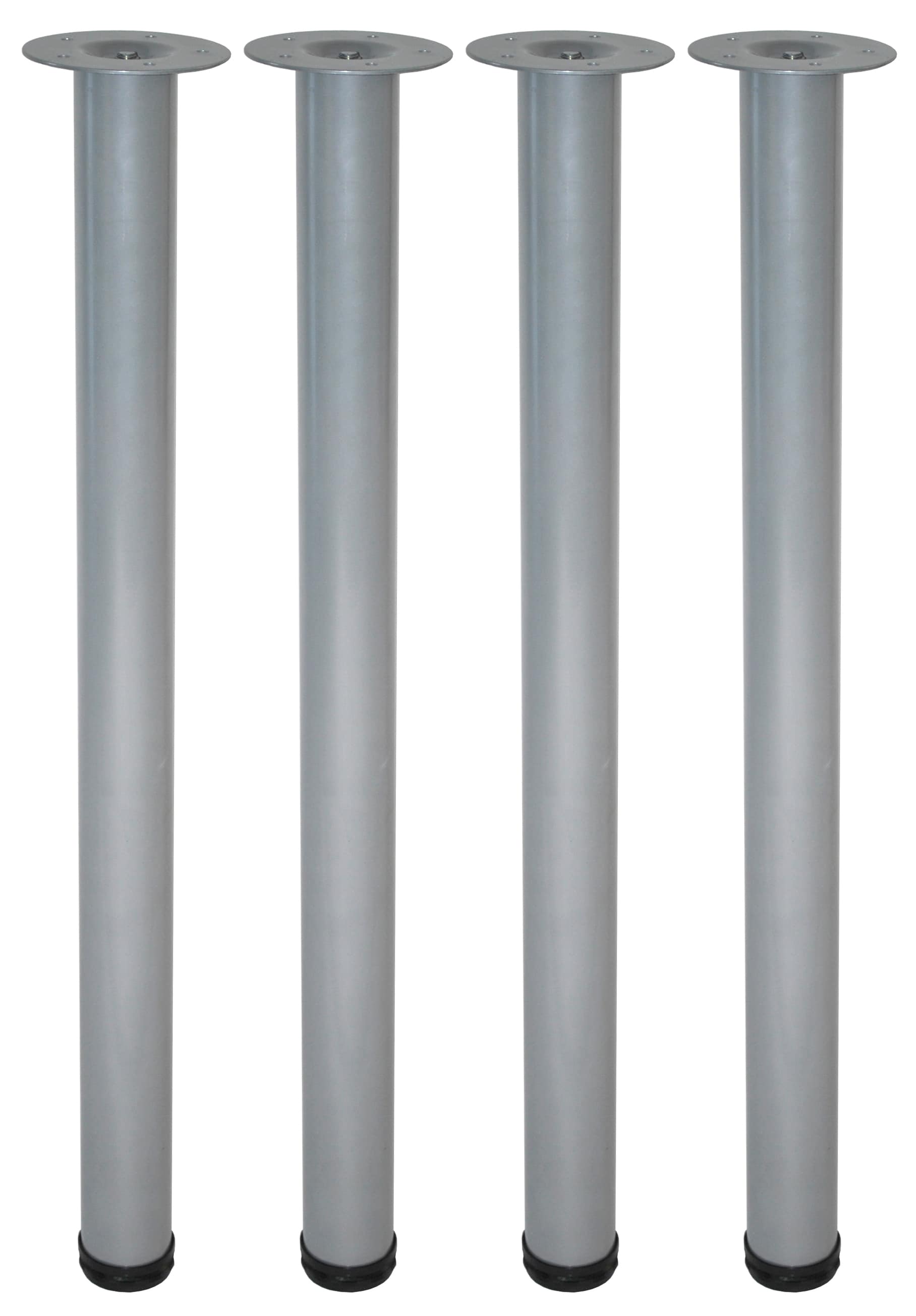Element System Tischbeine 4er-Set TOSKANA Tischbeine Tischgestell &Oslash;60 Stahloptik - Bild 1