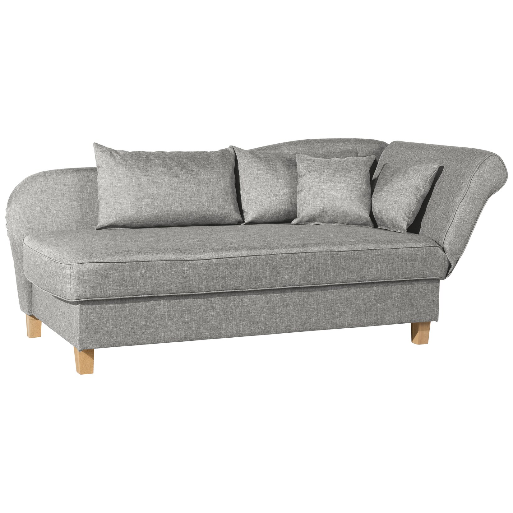 Max Winzer Selma Recamiere mit Armteil rechts klappbar hellgrau | 04052431127029