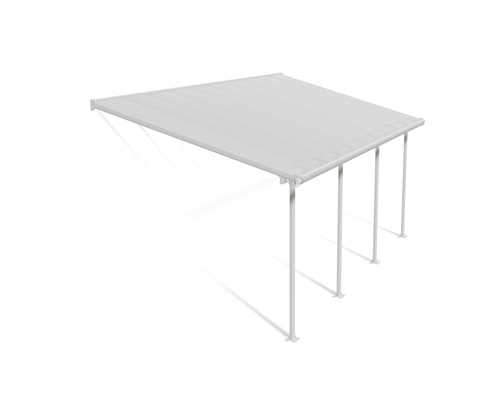 Palram Canopia Feria Terrassenüberdachung weiß 610x295x260-305 in cm (LxBxH)