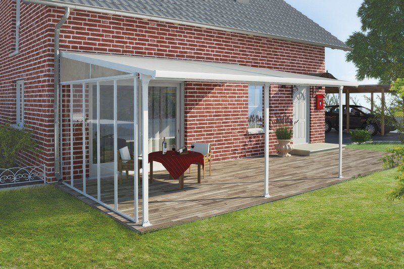 Palram FERIA SIDE WALL 4 WHITE L x B x H ca. 330 x 3,4 x 260-305 cm