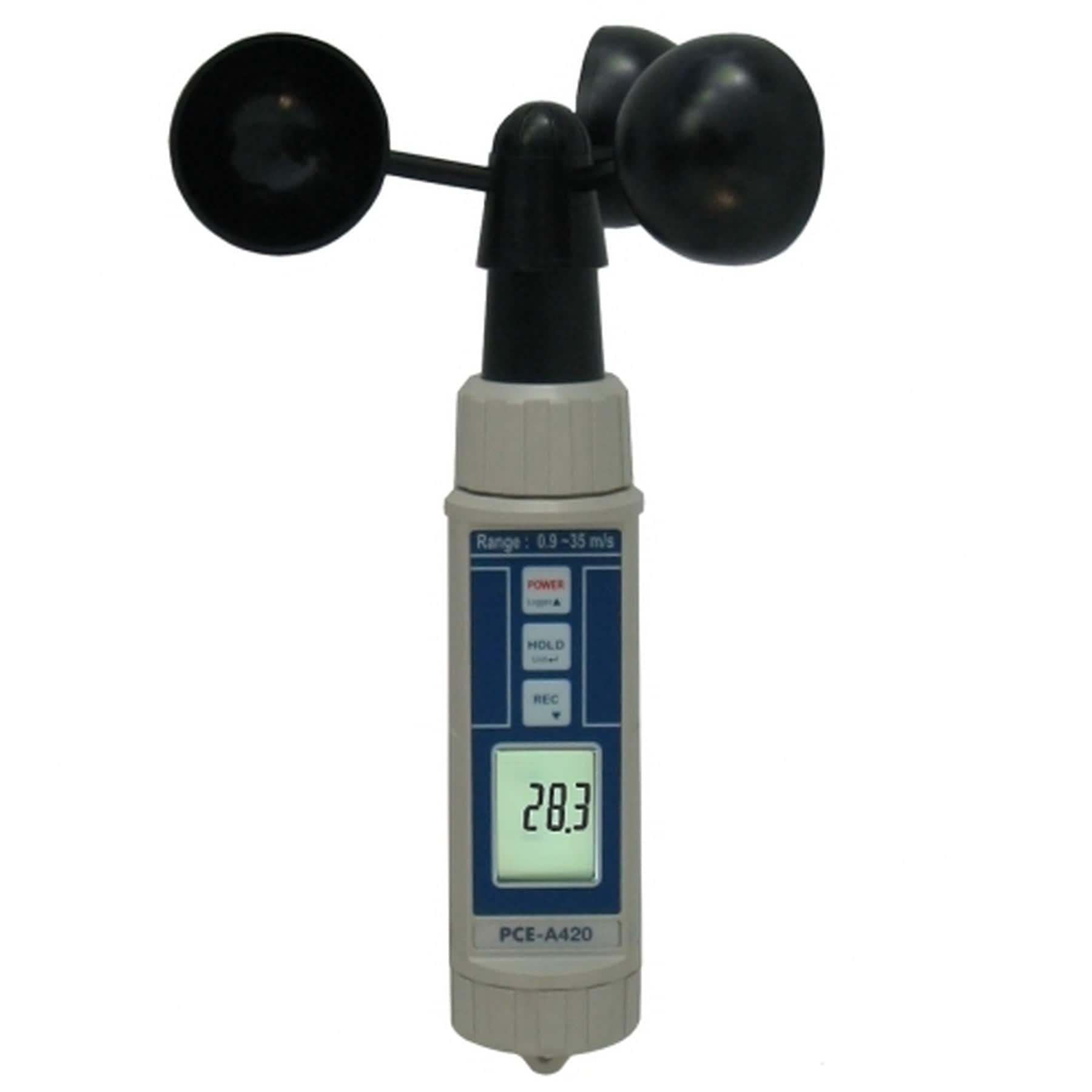 PCE Anemometer PCE-A420 Windmessger&auml;t Fl&uuml;gelradanemometer Schalenkreuz - Bild 1