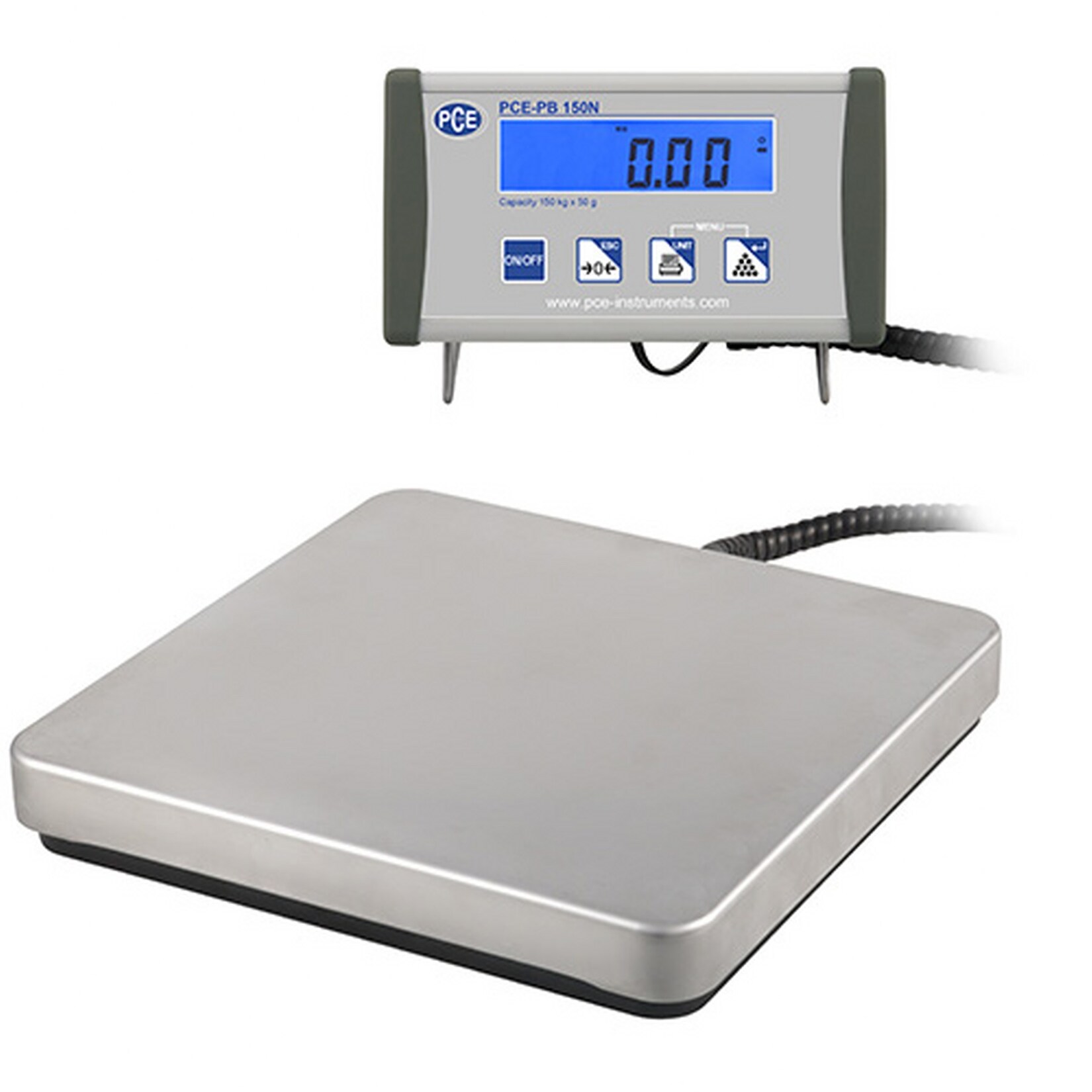 PCE Instruments PCE-PB 60N Plattformwaage max. 60 kg  LC-Display  USB bidirektional | 04250348711403